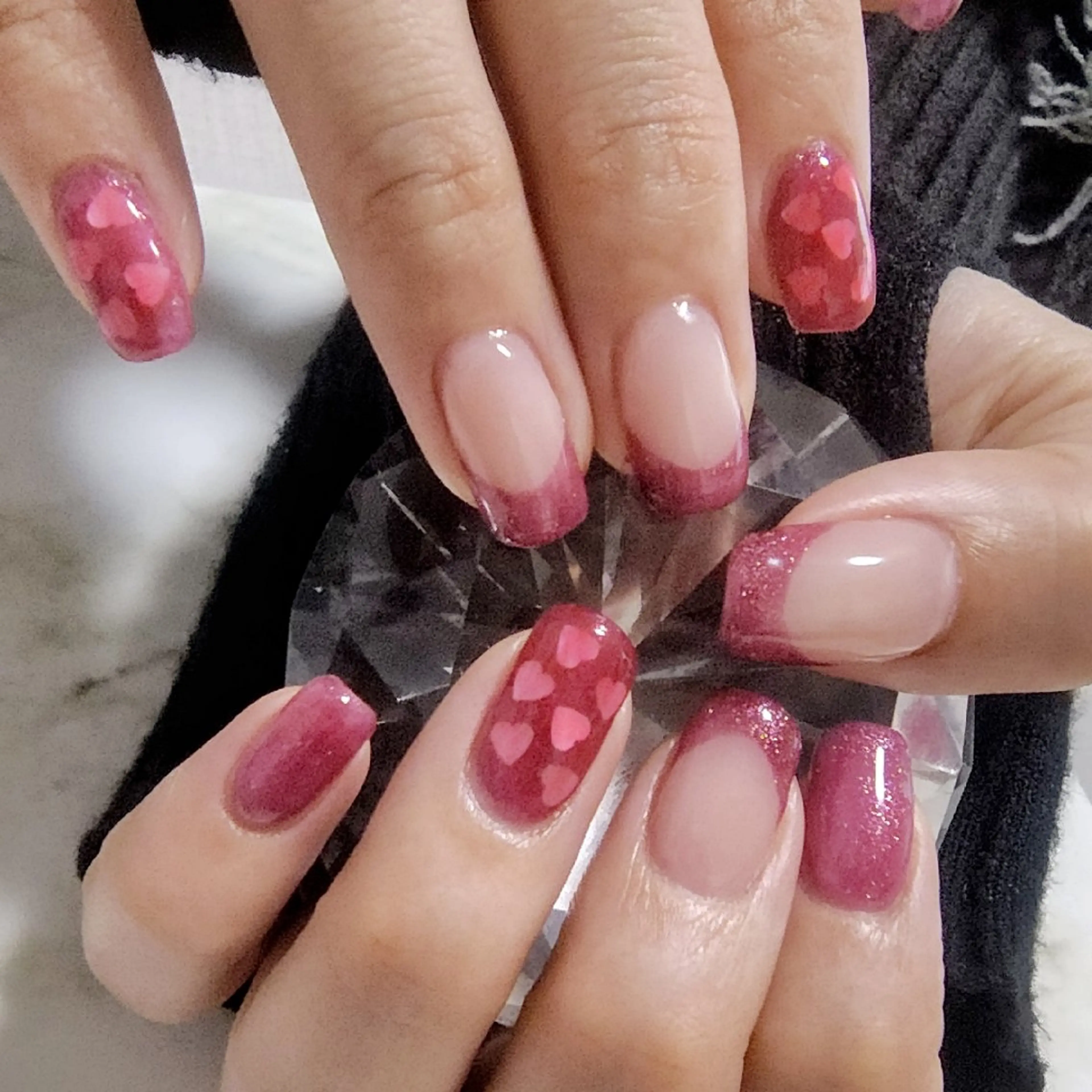 ネイル ハート ハンドネイル 池元 真由美のネイルデザイン