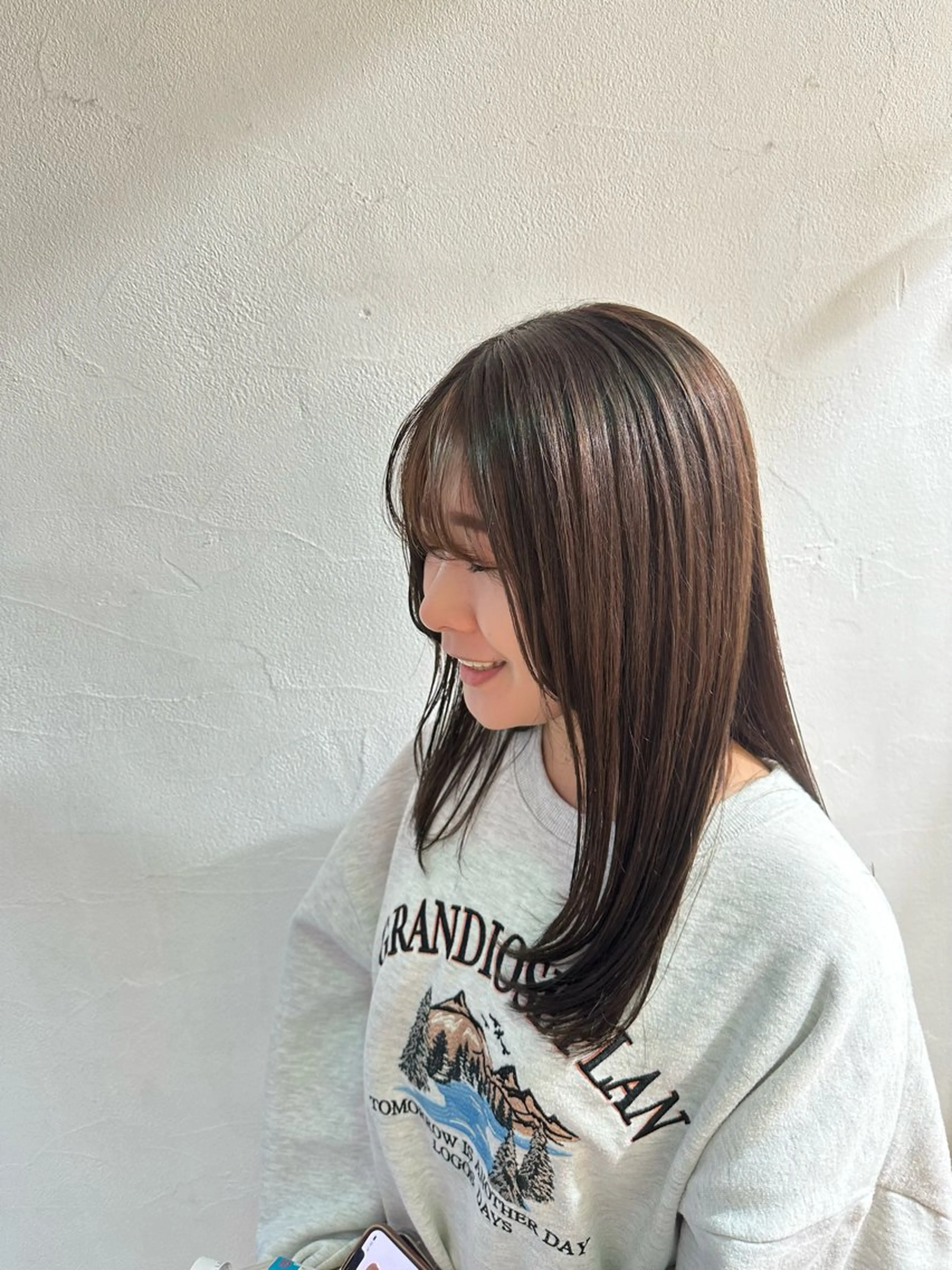 ミディアム カラー 縮毛矯正 カット 縮毛矯正 トリートメント KAKERU/ボブ/ ショート/パーマ🌱のヘアスタイル