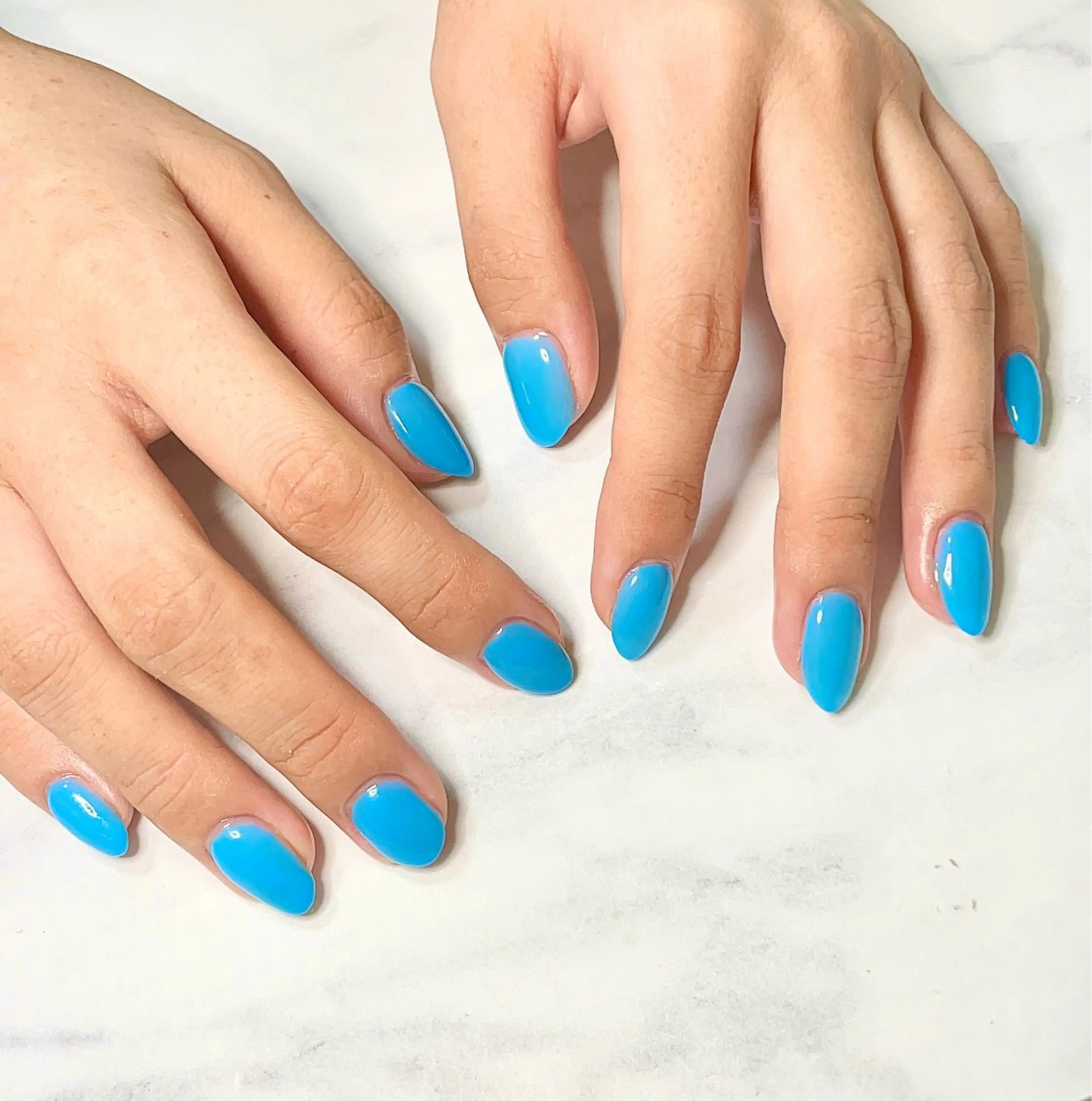 ネイル ブルー ハンドネイル ハンドケア Nail Salon Repos【ルポ】のネイルデザイン