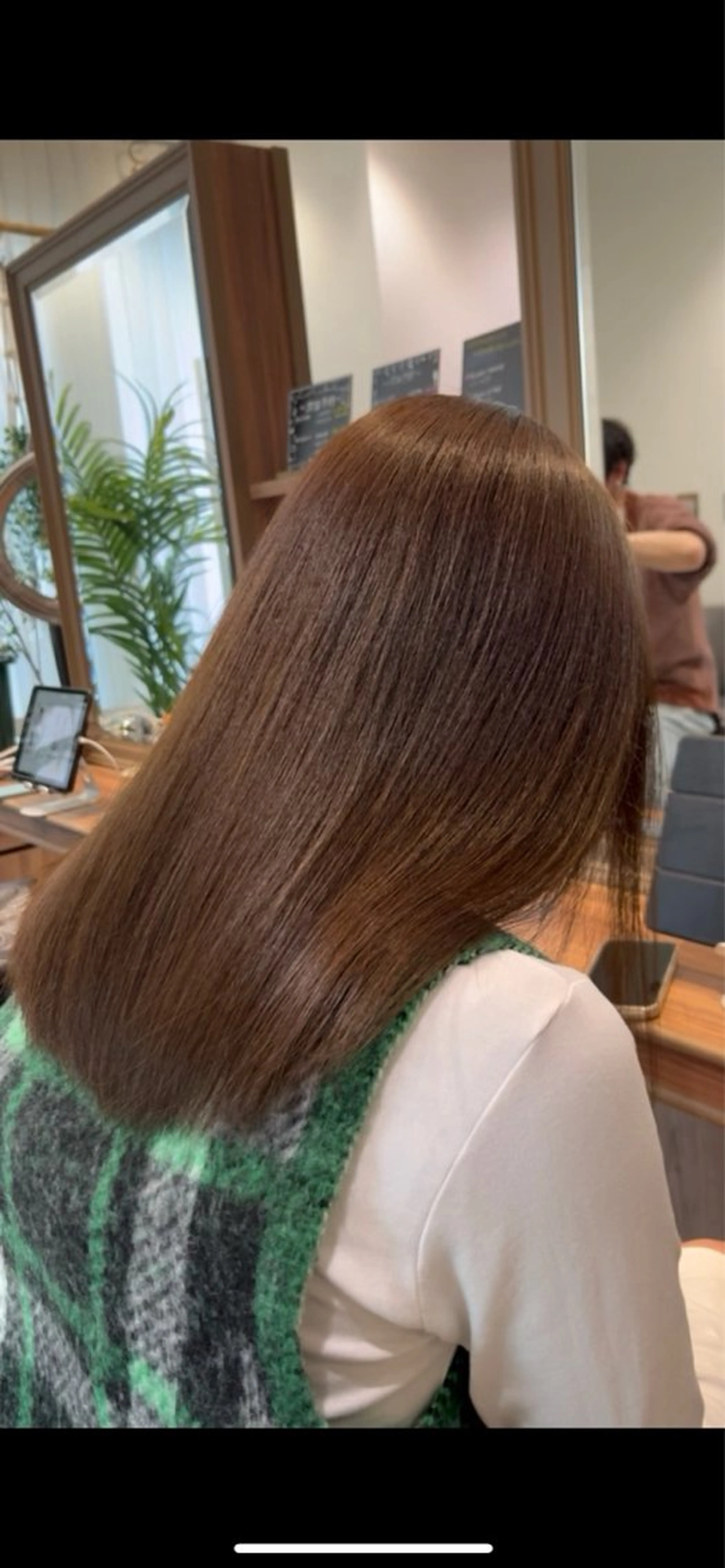 ミディアム カット ヘアカラー トリートメント 顔周り特化/韓国ヘア /レイヤー/琉冴のヘアスタイル