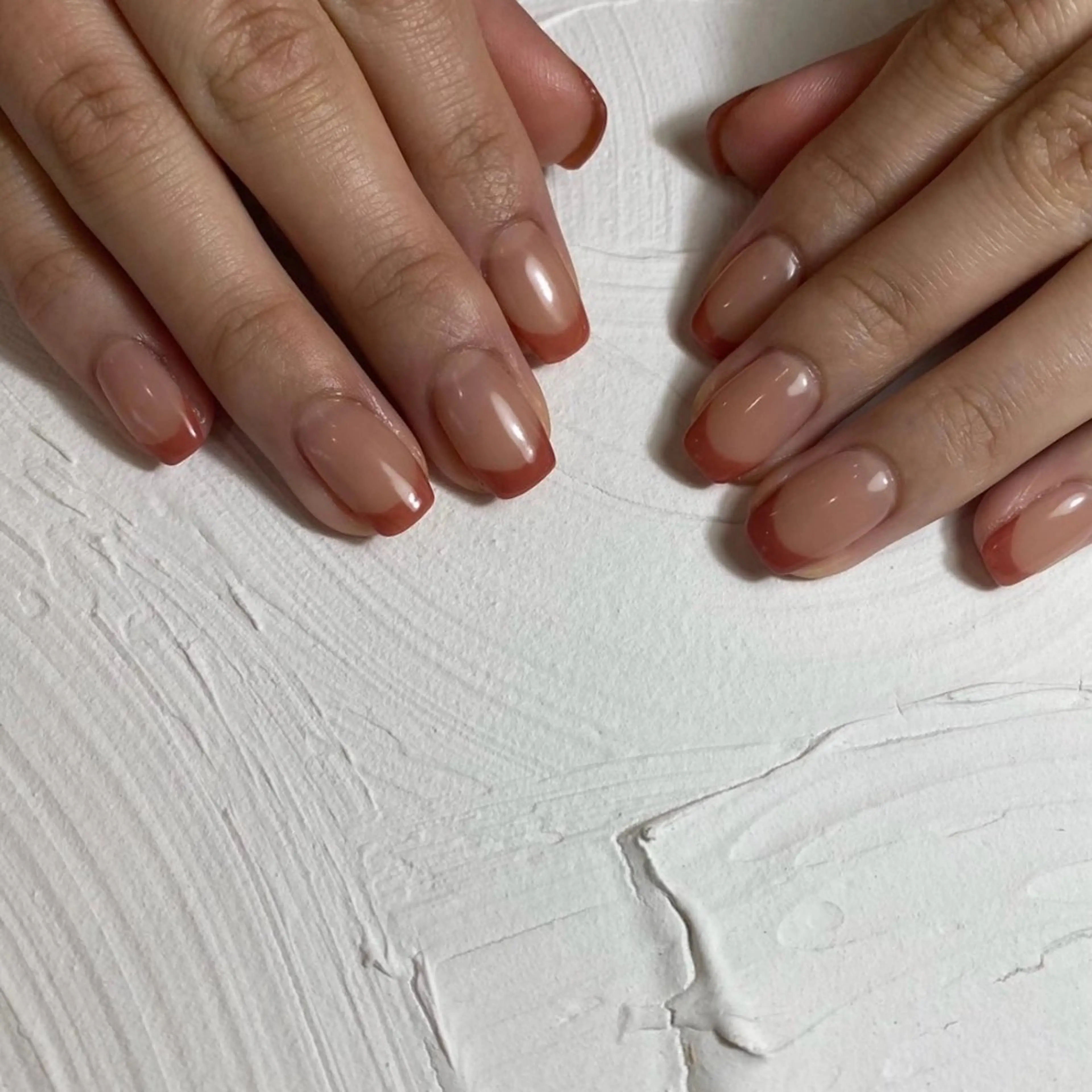 ネイル フレンチネイル オフィスネイル オレンジ nail‪◯ petitnanoのネイルデザイン