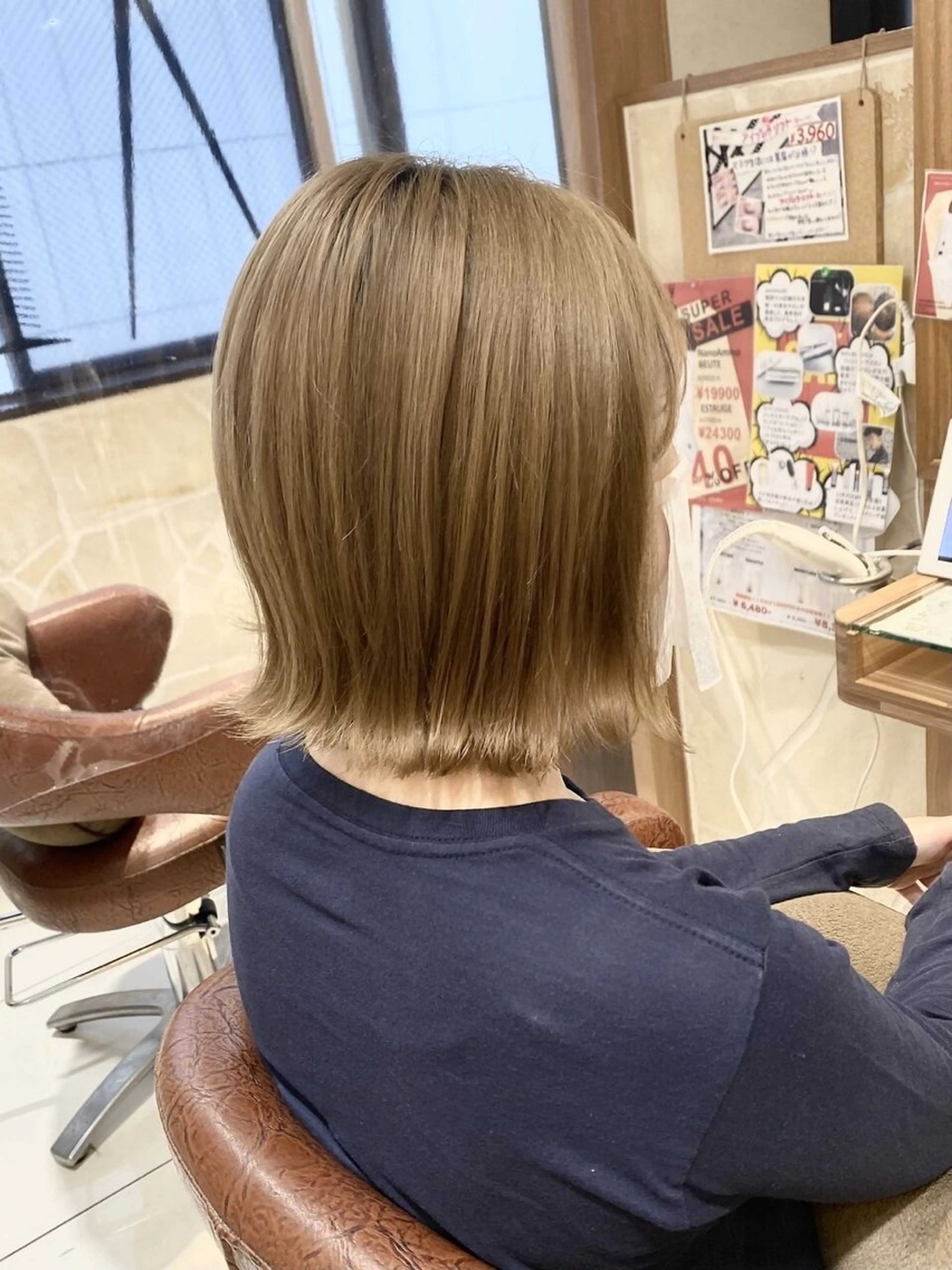 ショート カラー パーマ ヘアアレンジ メンズパーマ 石見のヘアスタイル