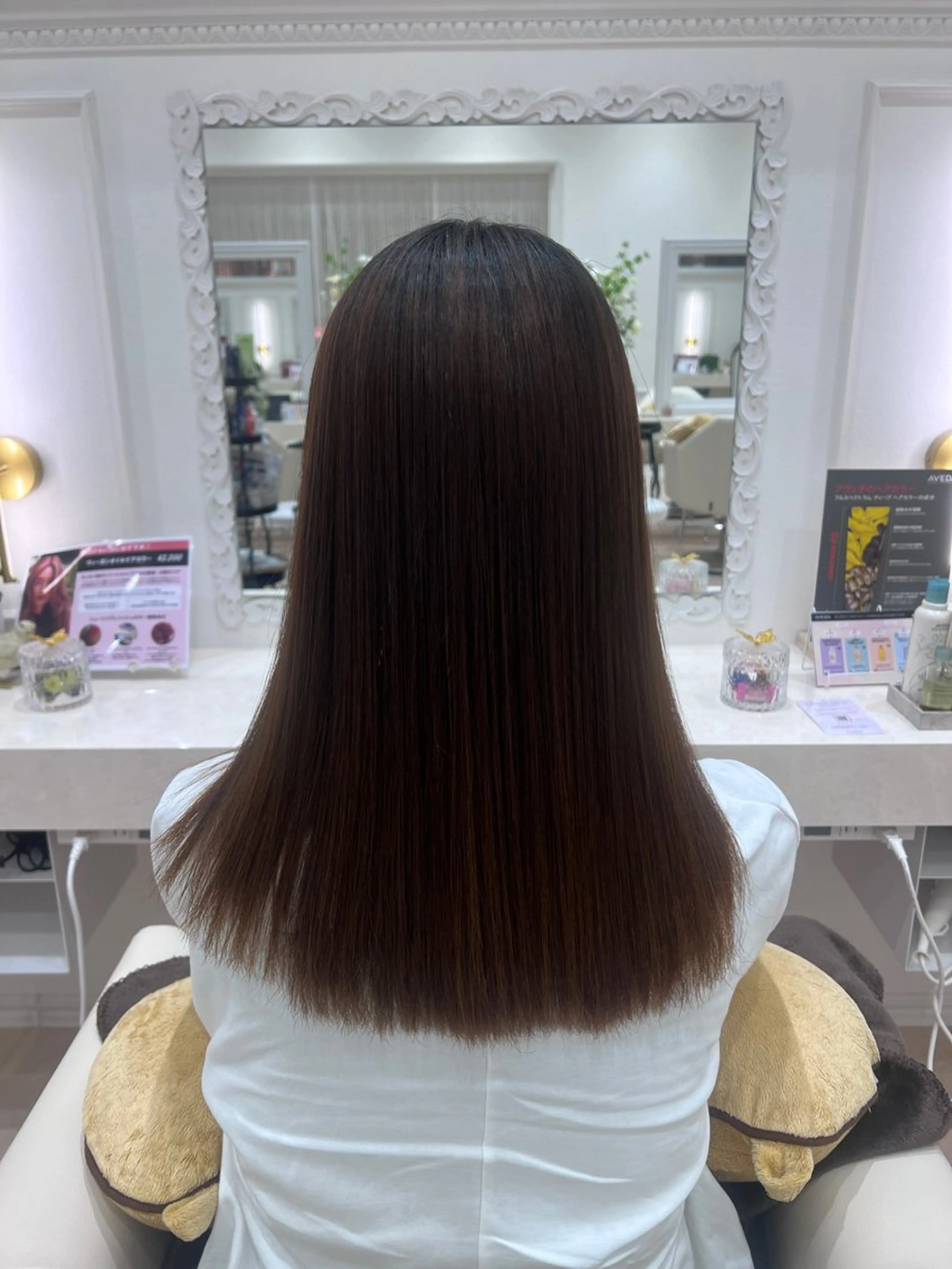 ロング 縮毛矯正 FEERIE 晴海店 荒木優菜のヘアスタイル