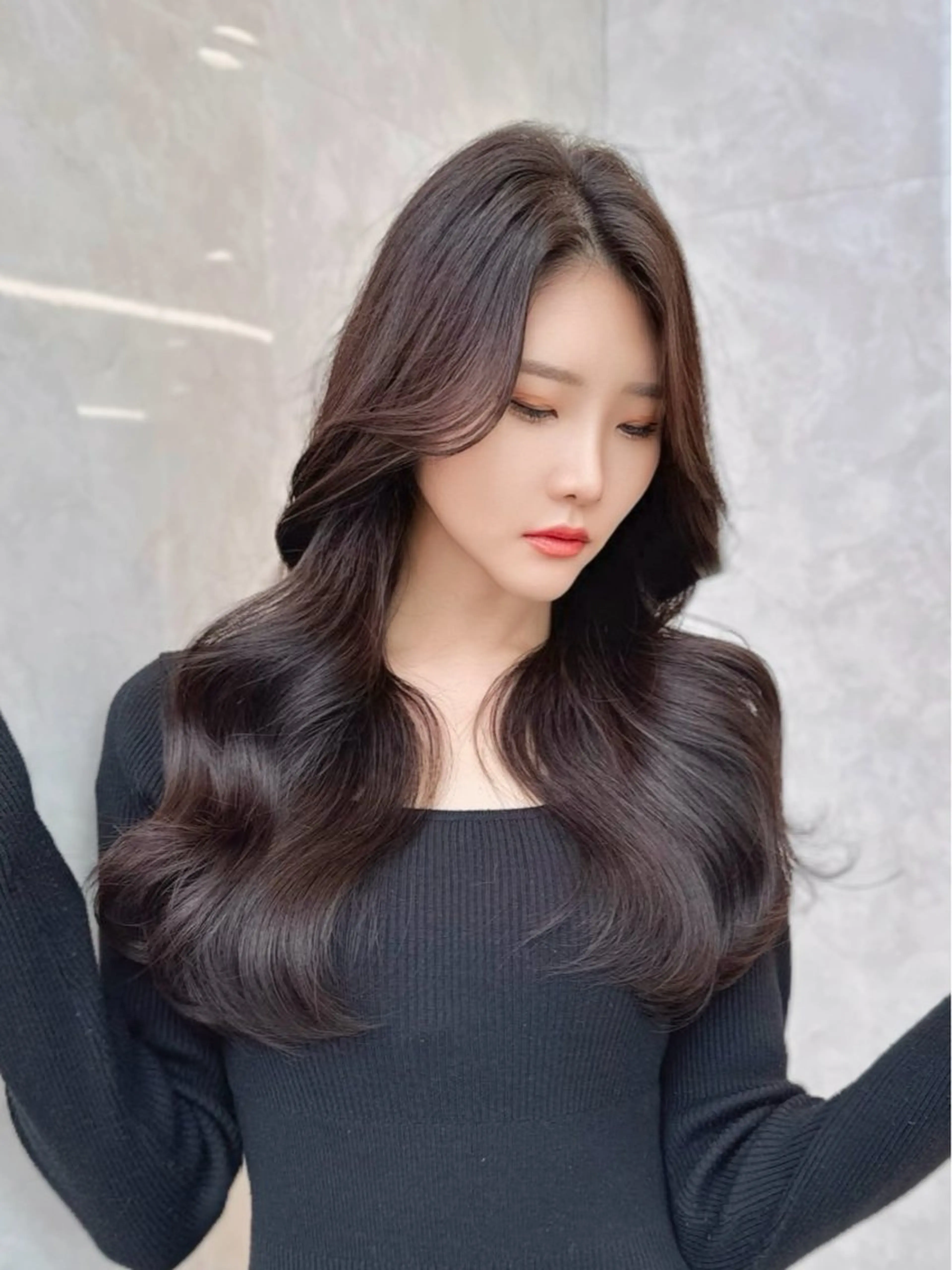 ロング カラー MAEUL luna所属・前髪顔周り/レイヤー 韓国/桔川恒のヘアスタイル