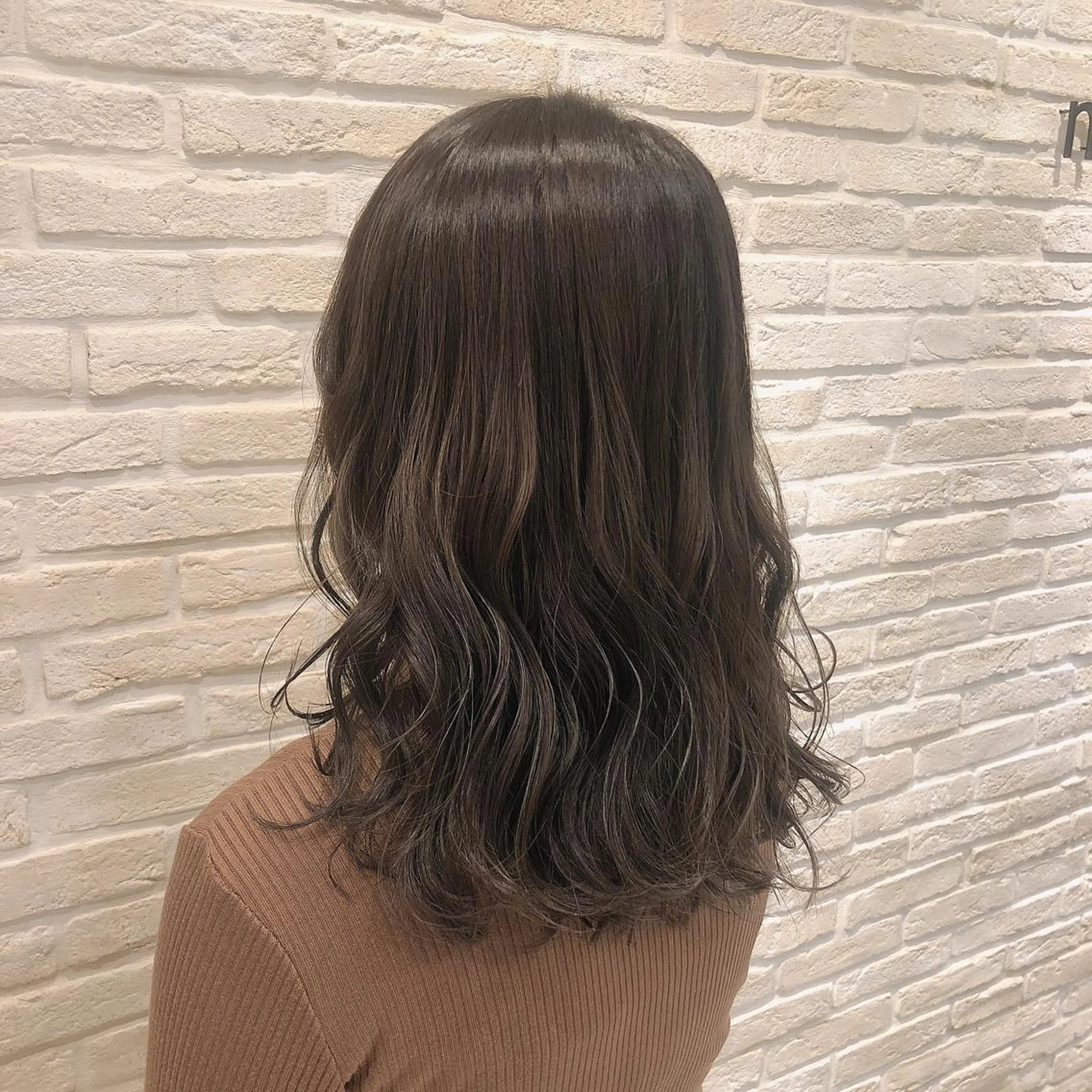 セミロング アッシュ 透明感カラー💖 Stylist佐藤澪のヘアスタイル