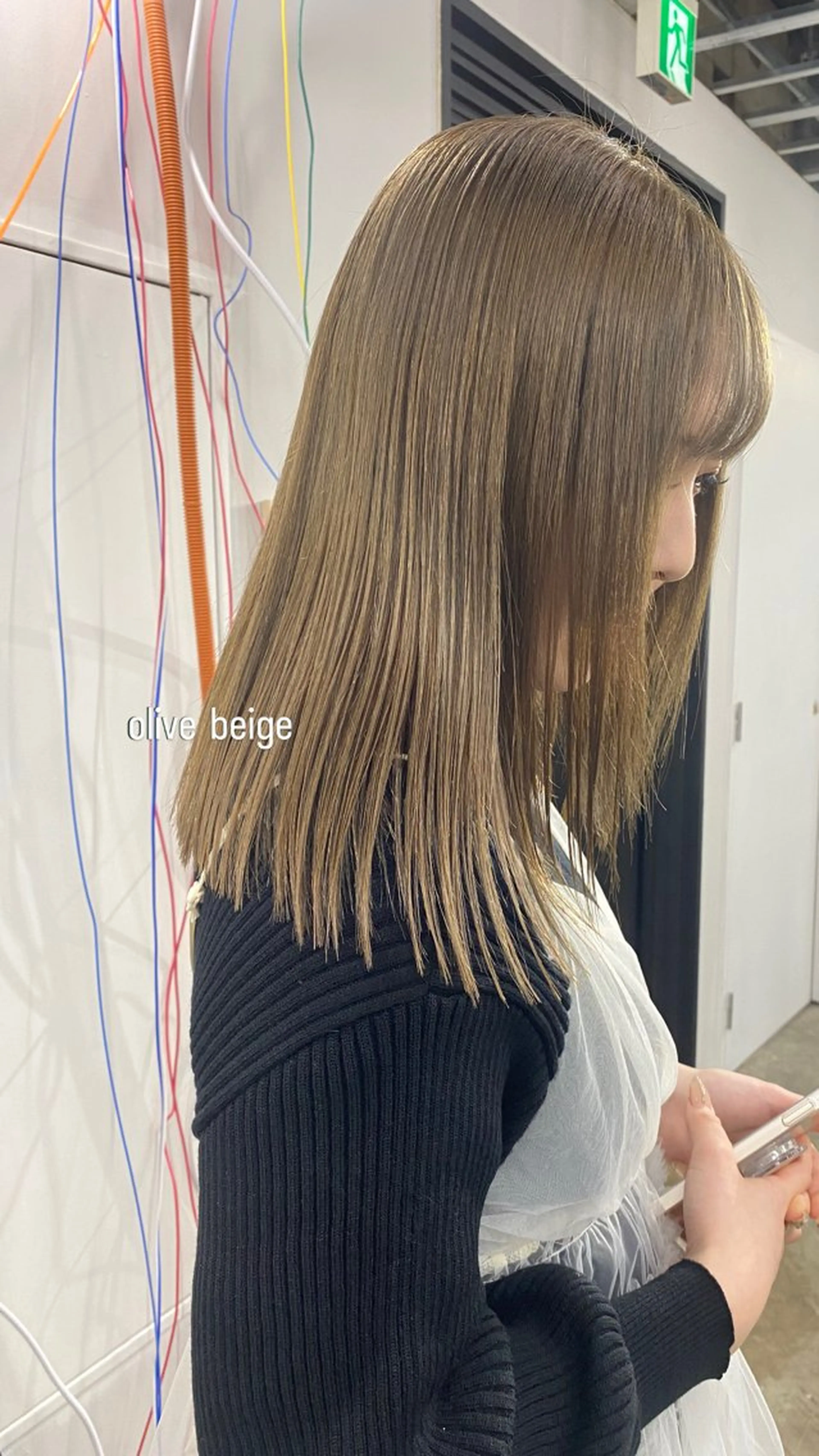 ミディアム カラー パーマ ヘアアレンジ メンズ 心斎橋美容室 Junのヘアスタイル