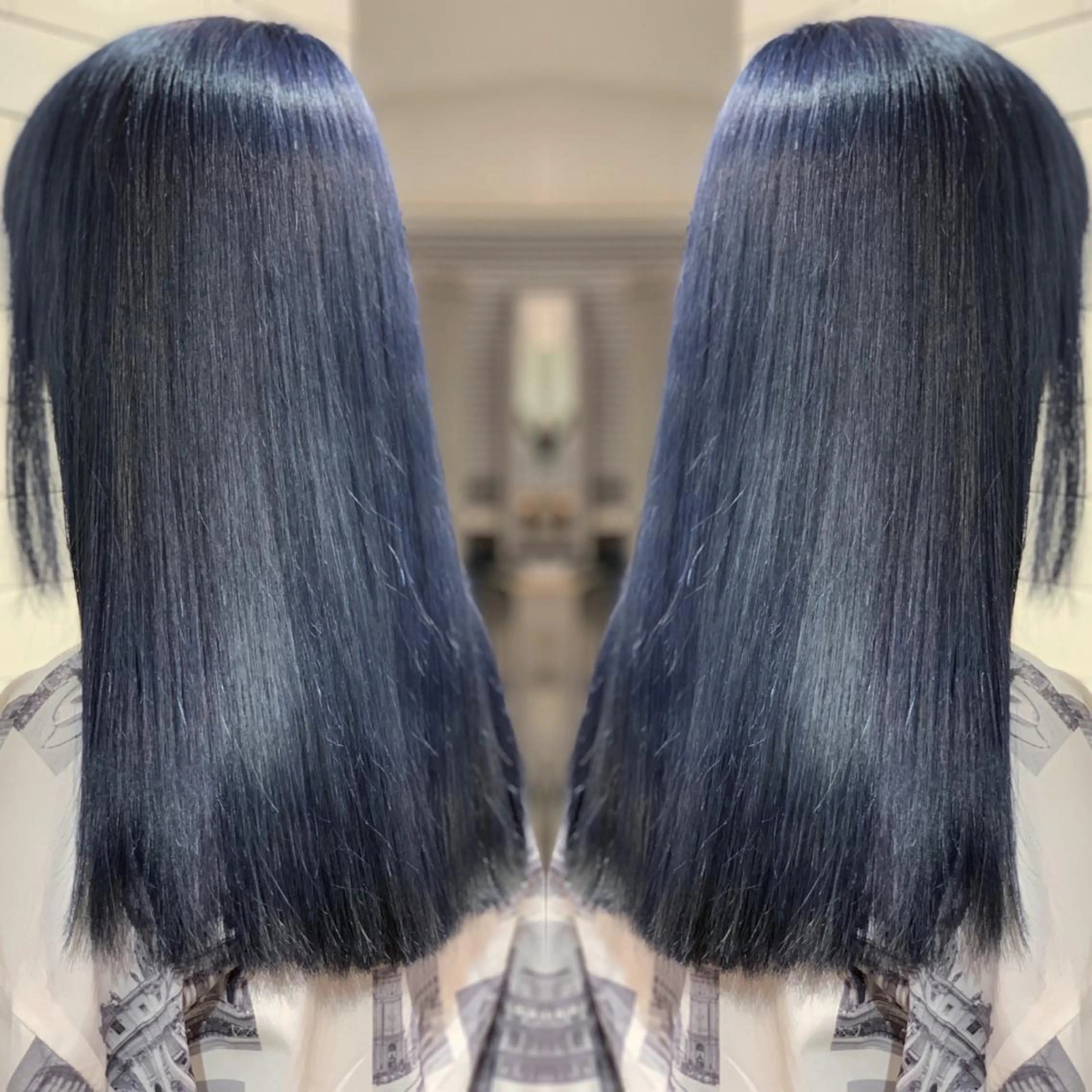 ロング カラー ヘアアレンジ 髪質改善×ハイトーン 中田啄也のヘアスタイル