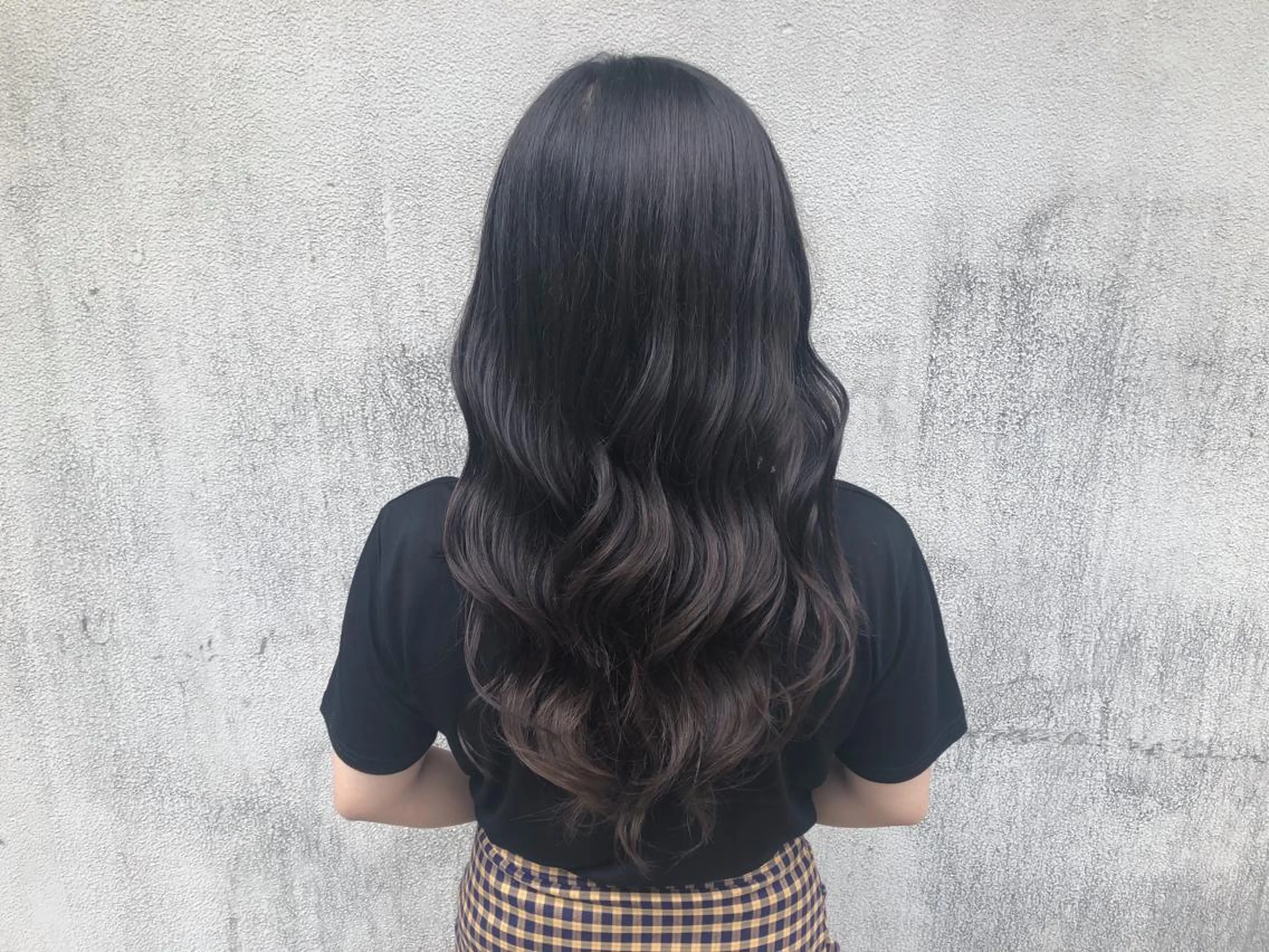 ロング カラー 韓国風ヘア ヘアカラー トリートメント 🎀入谷、鶯谷🎀 ULTOWAババのヘアスタイル