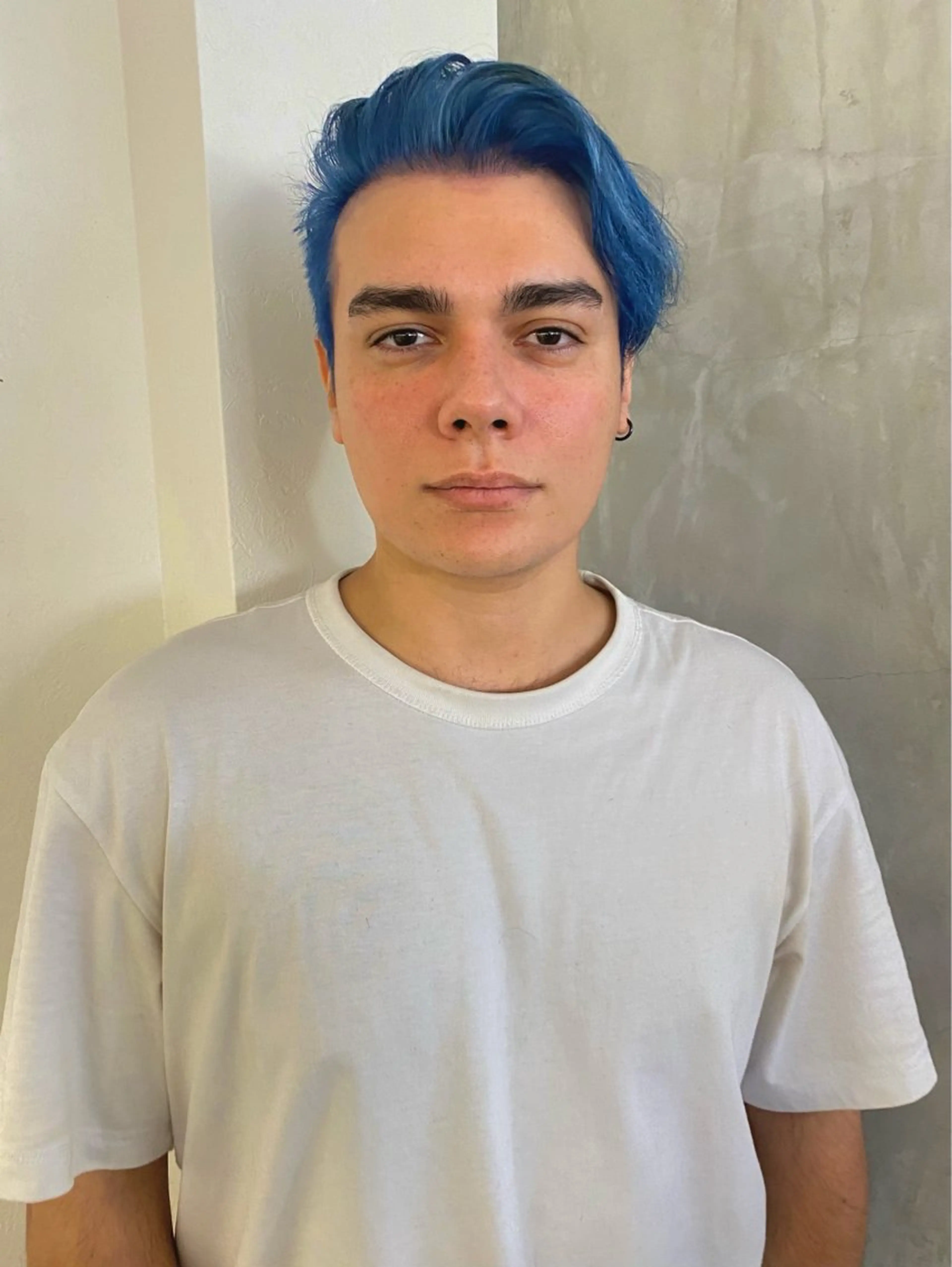 ショート カラー メンズ ヘアカラー 森貴裕/ベージュ/ パーマ/オリーブのヘアスタイル