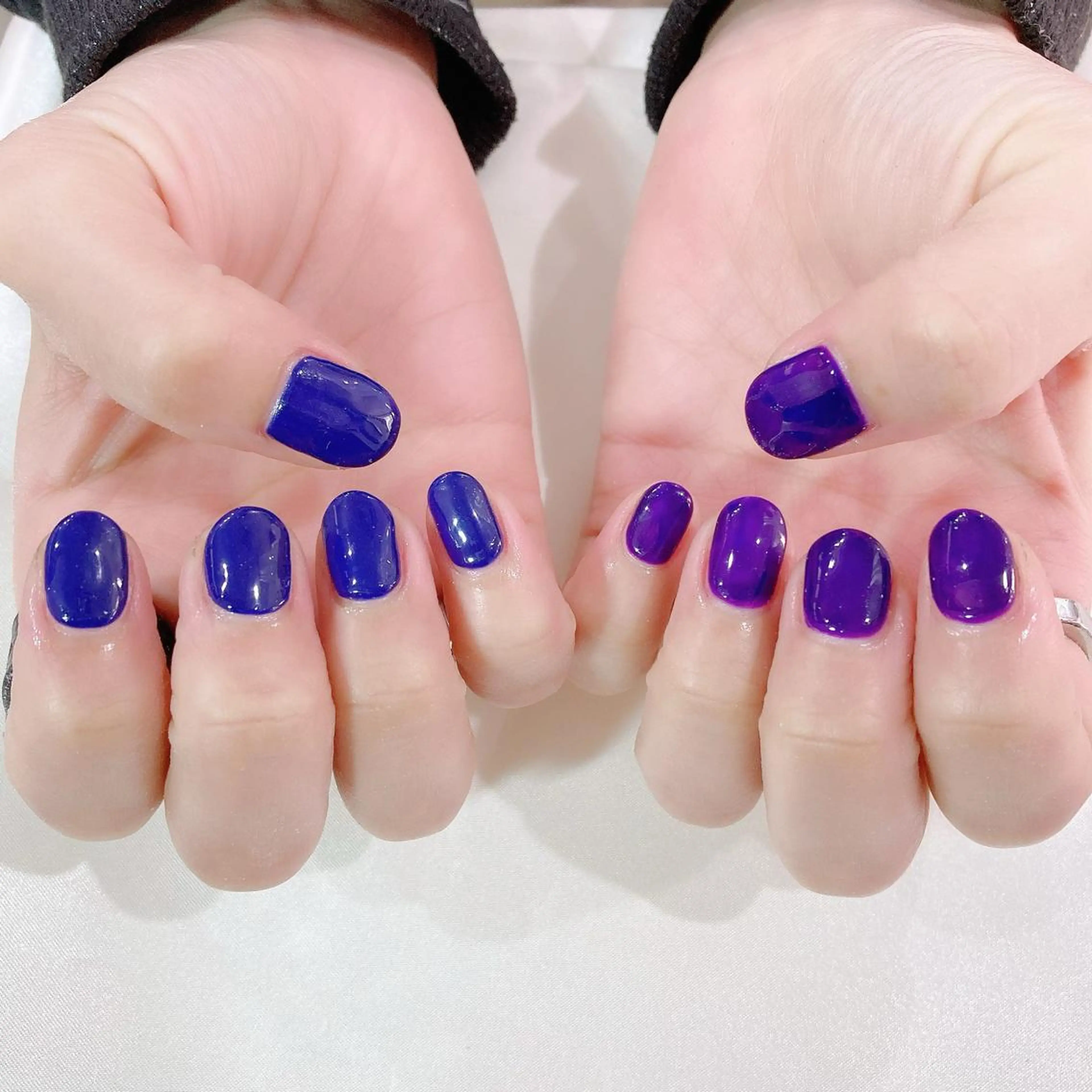 ネイル ジェルネイル ワンカラーネイル パラジェル 冬ネイル ハンドネイル Nail Kのネイルデザイン