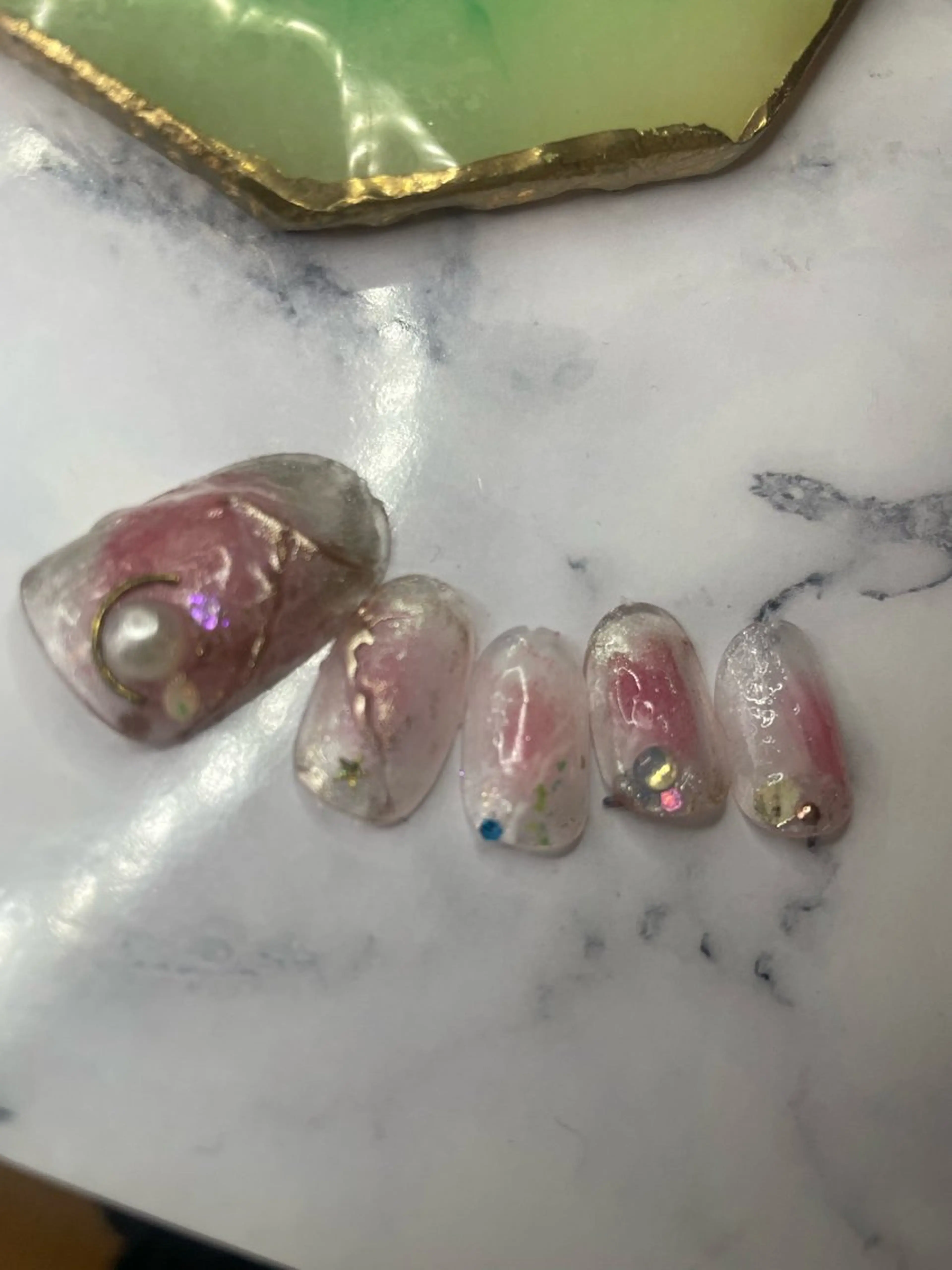 ネイル チークネイル マグネットネイル ミラーネイル ニュアンスネイル ショートネイル NAIL★M 真紀のネイルデザイン