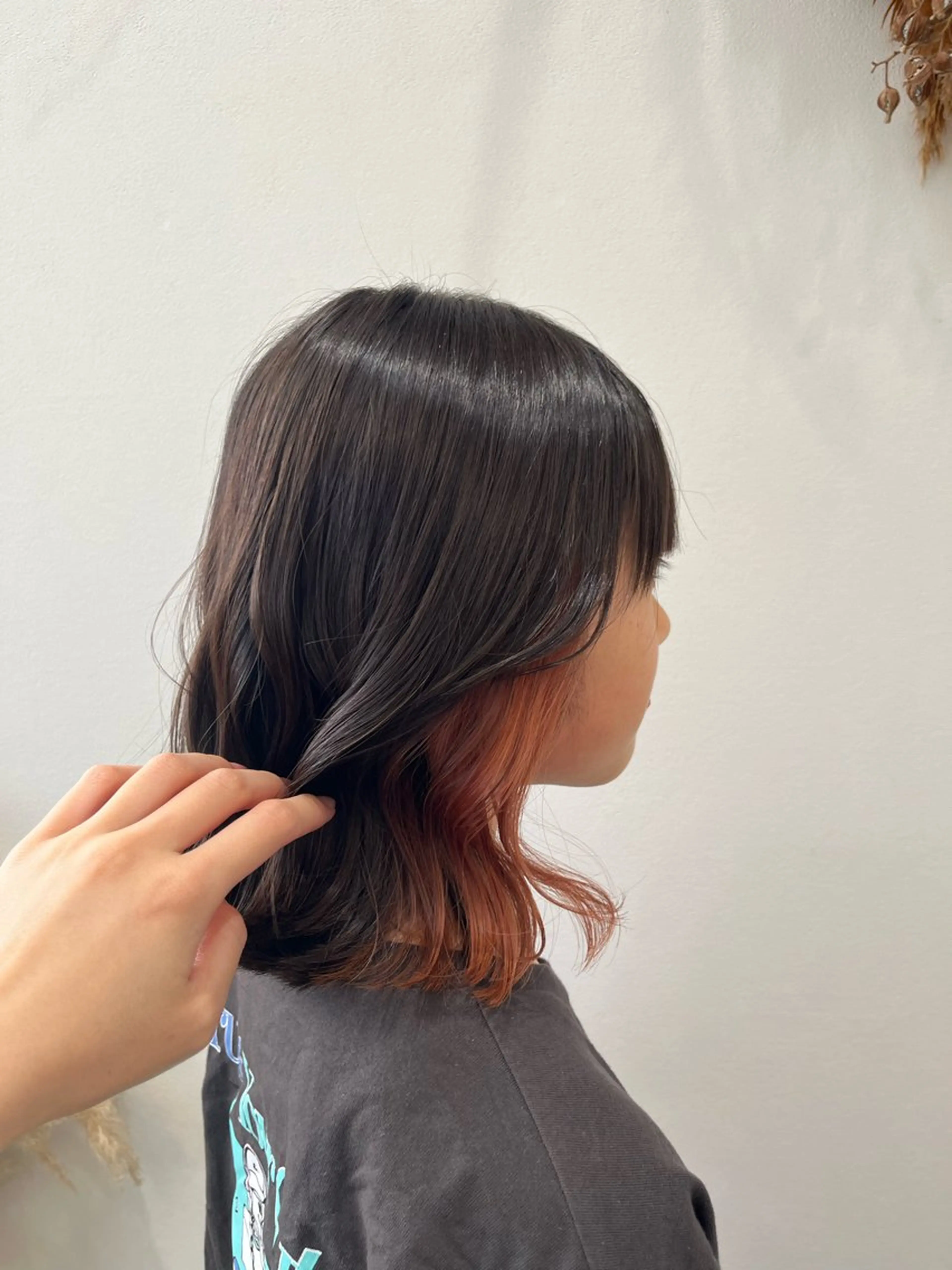 カラー キッズ インナーカラー bisou hair スガノ　カヤノのヘアスタイル