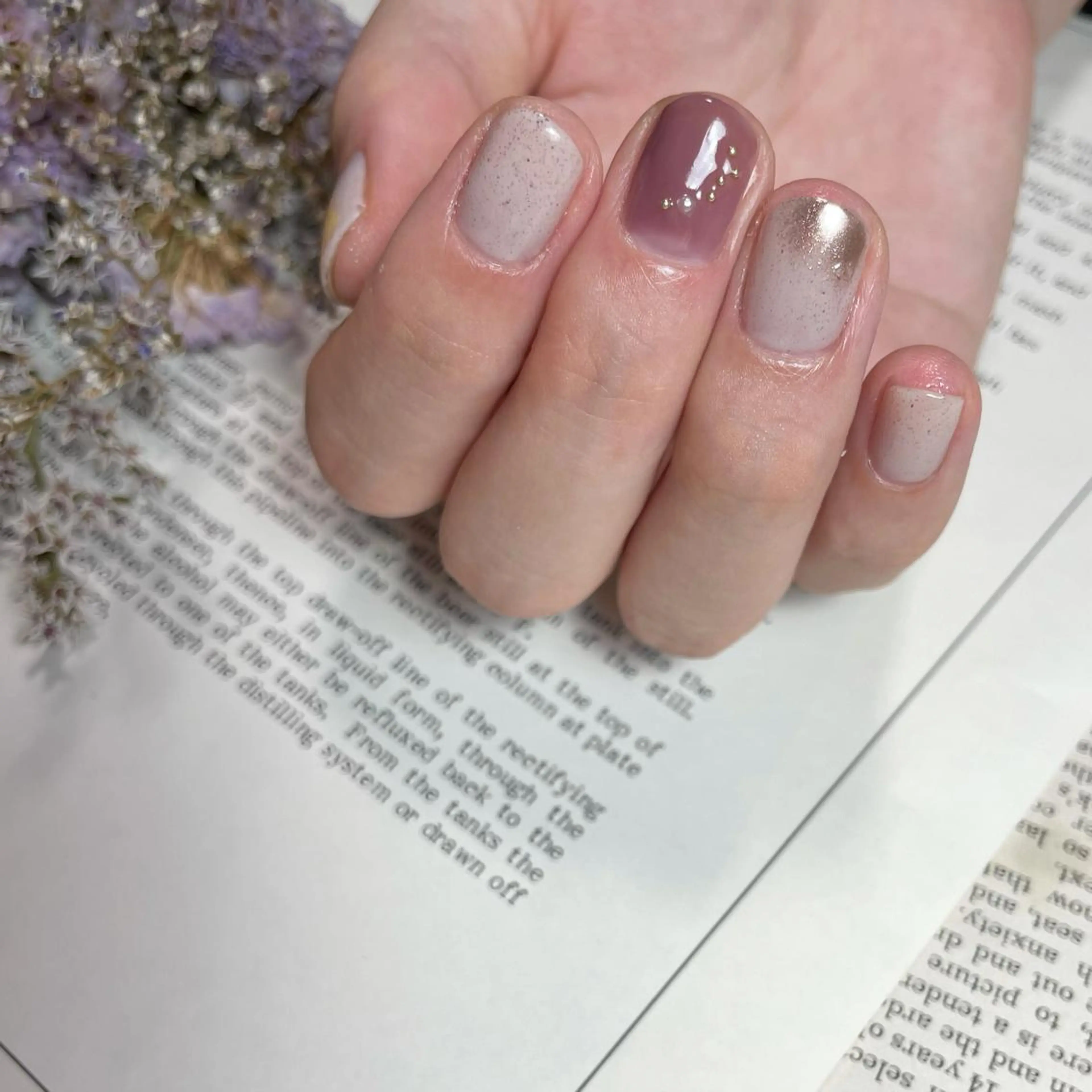 ネイル アートネイル カジュアル ニュアンスネイル ショートネイル シンプルネイル ハンドネイル kanako nail所属・popolina kanakoのネイルデザイン
