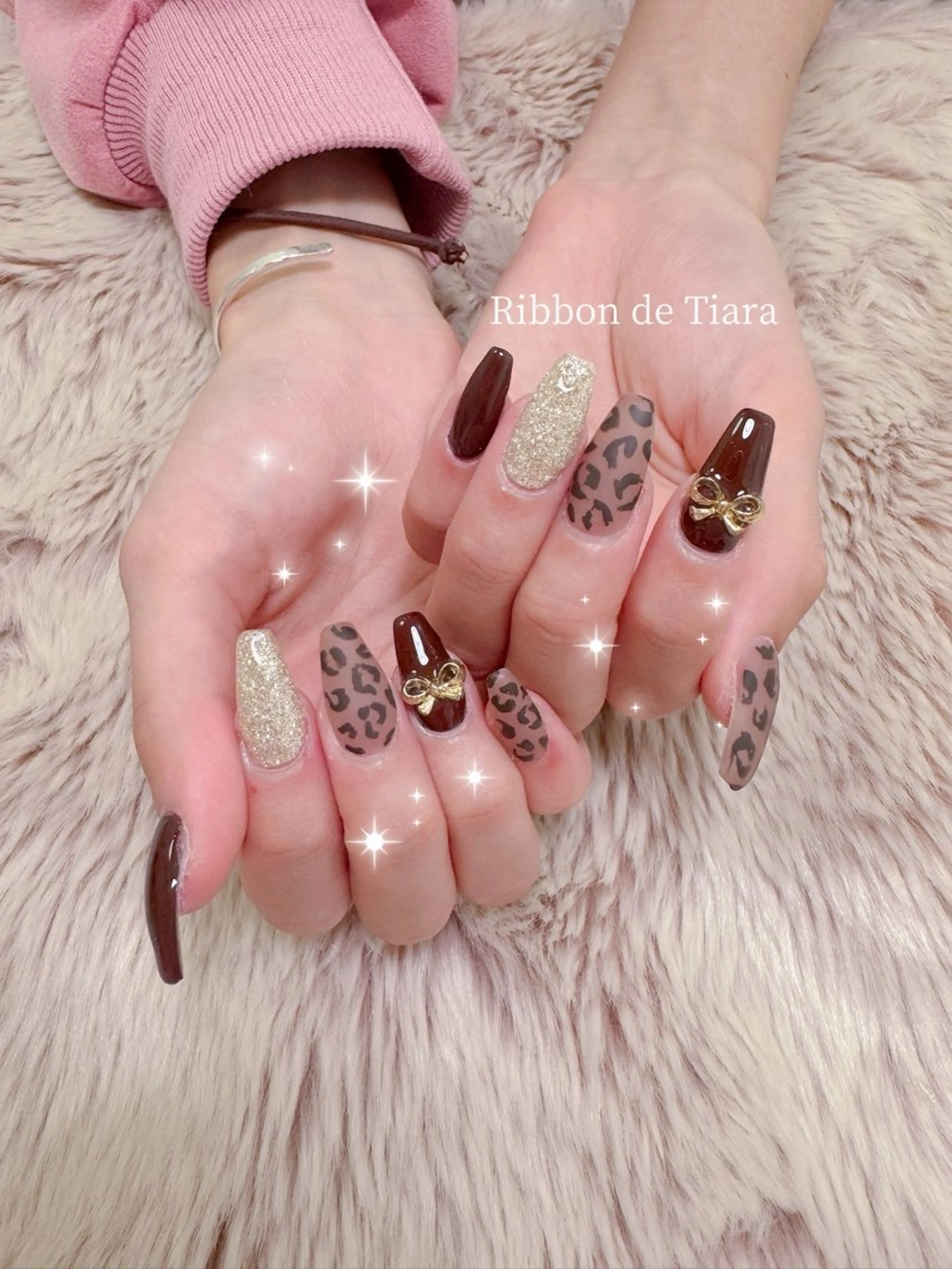 ネイル ハンドネイル Ribbon de Tiara MAKIのネイルデザイン