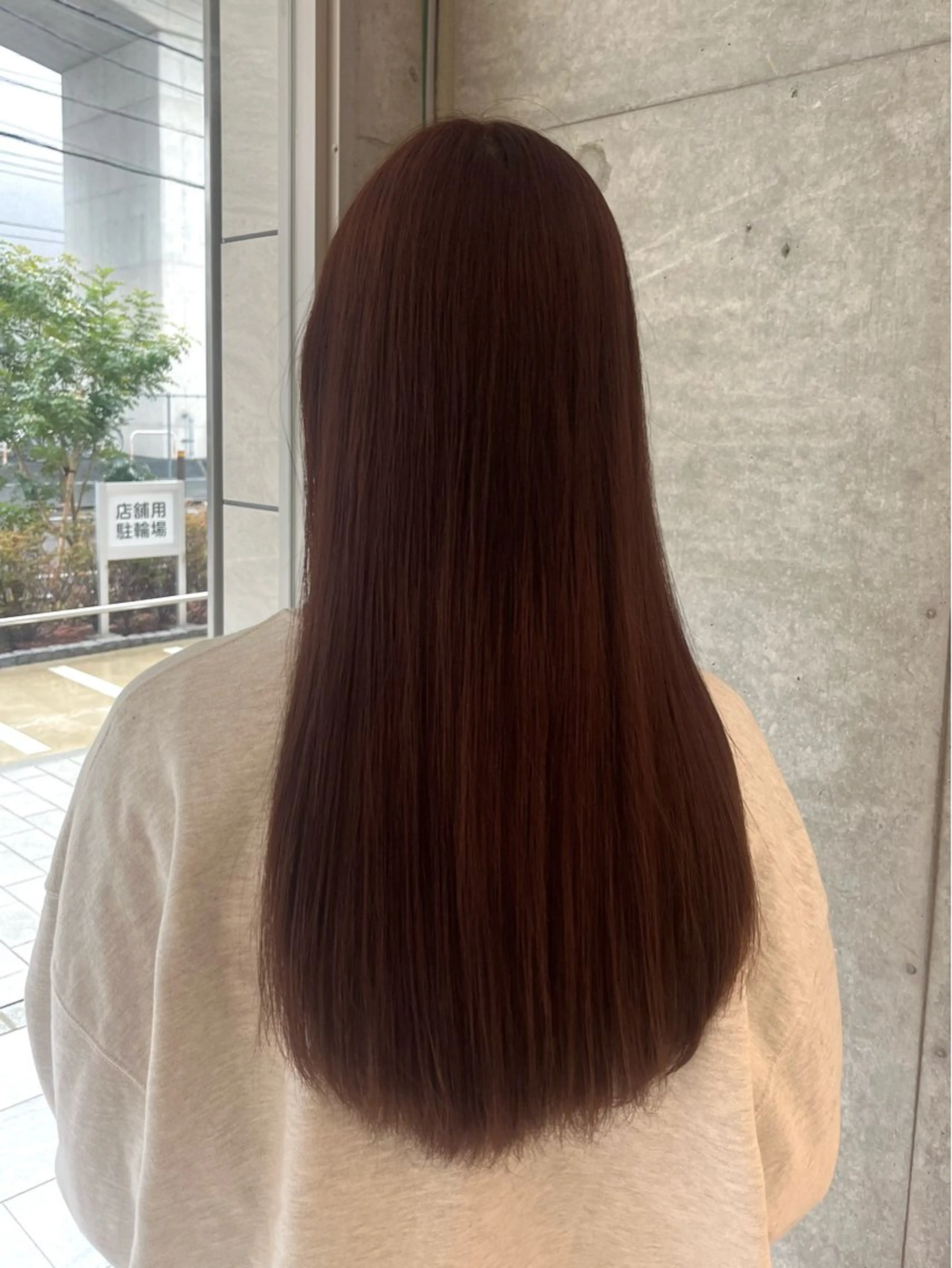 ロング ピンクブラウン カット ヘアカラー トリートメント 透明感カラー/顔周り カット🎀ヒラバルのヘアスタイル