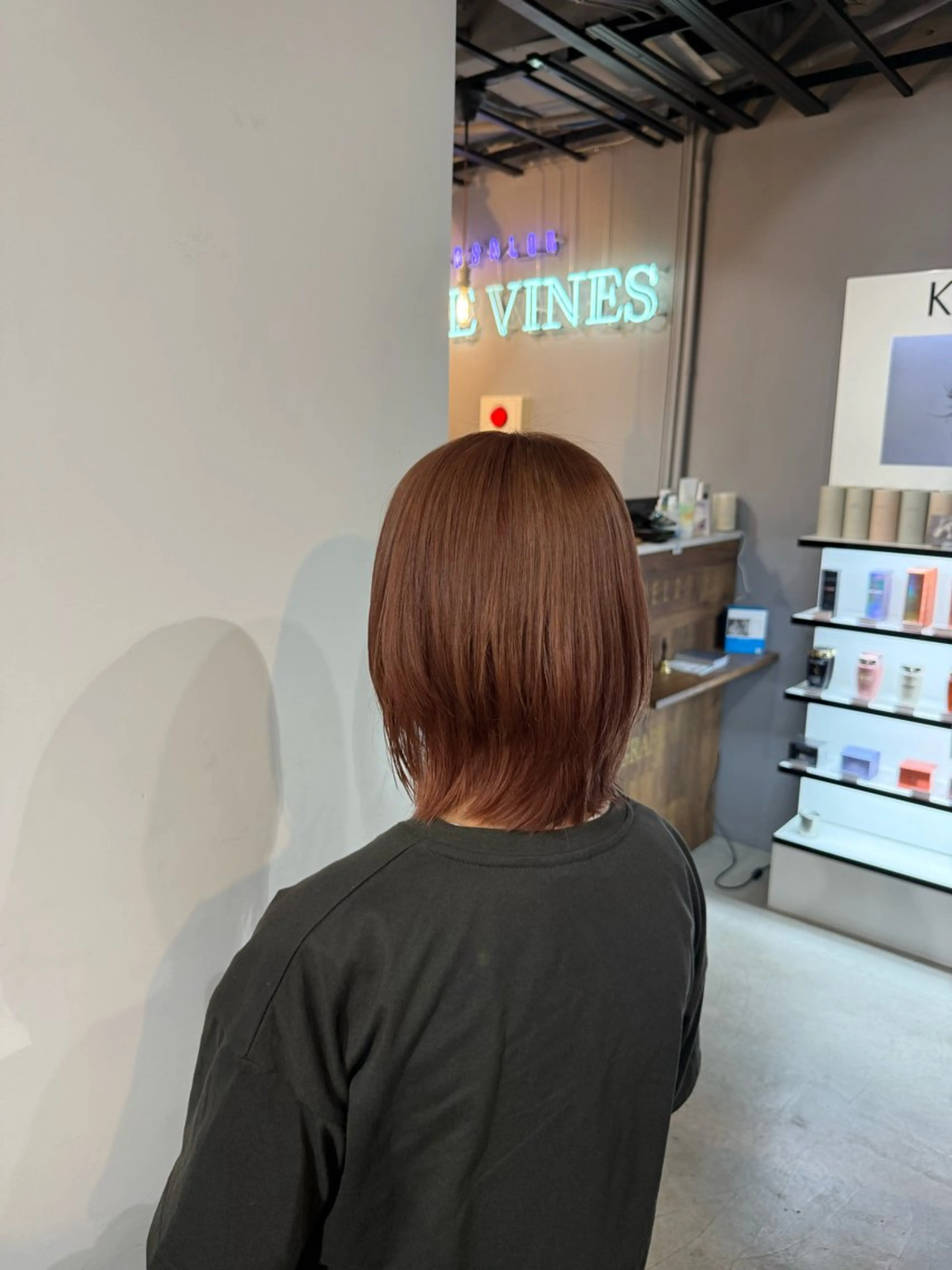 カラー ベージュカラー ピンクカラー ピンクベージュ ヘアカラー トリートメント 篠田 舞のヘアスタイル