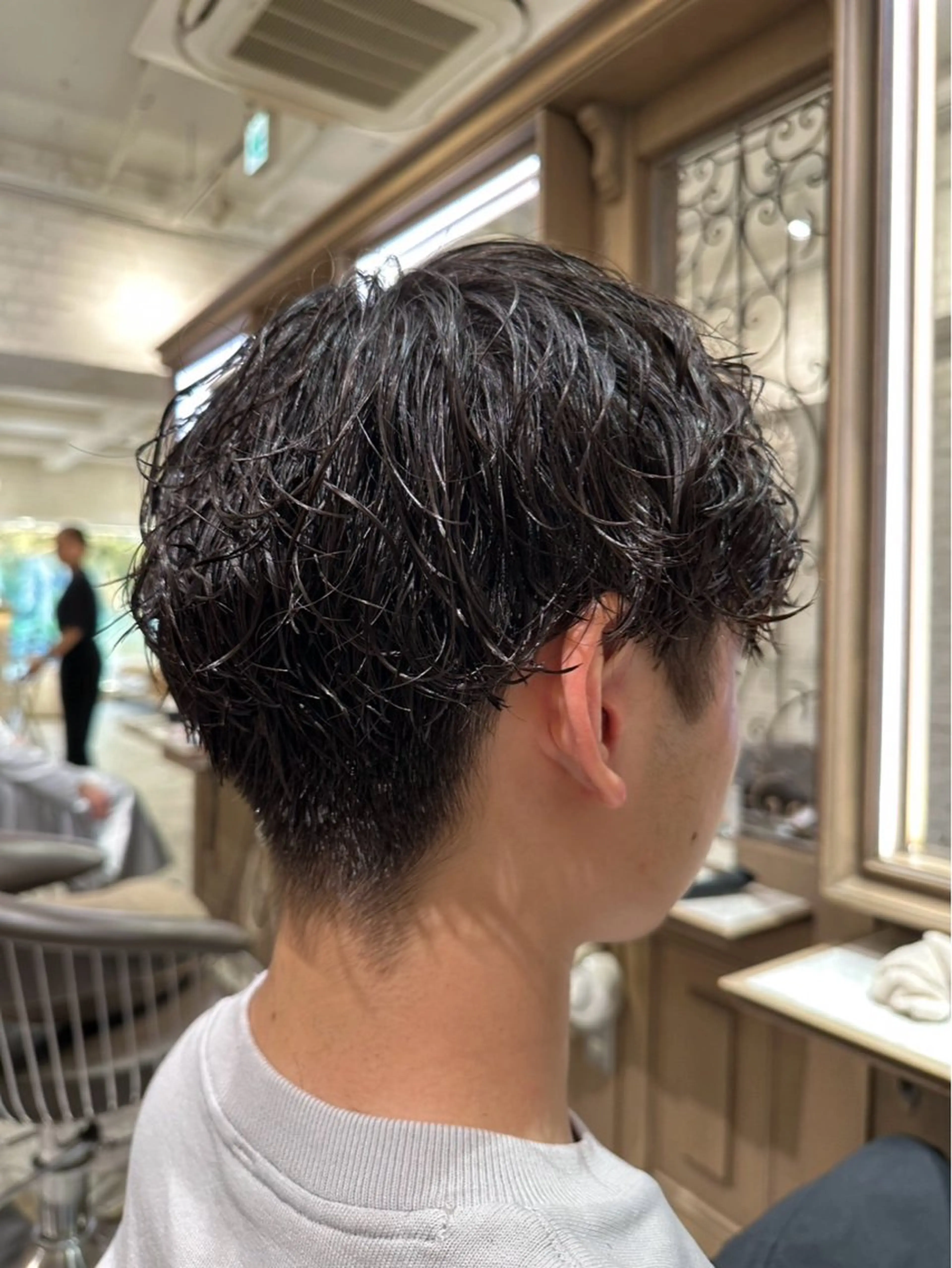 ショート パーマ パーマ 井上 竜成のヘアスタイル