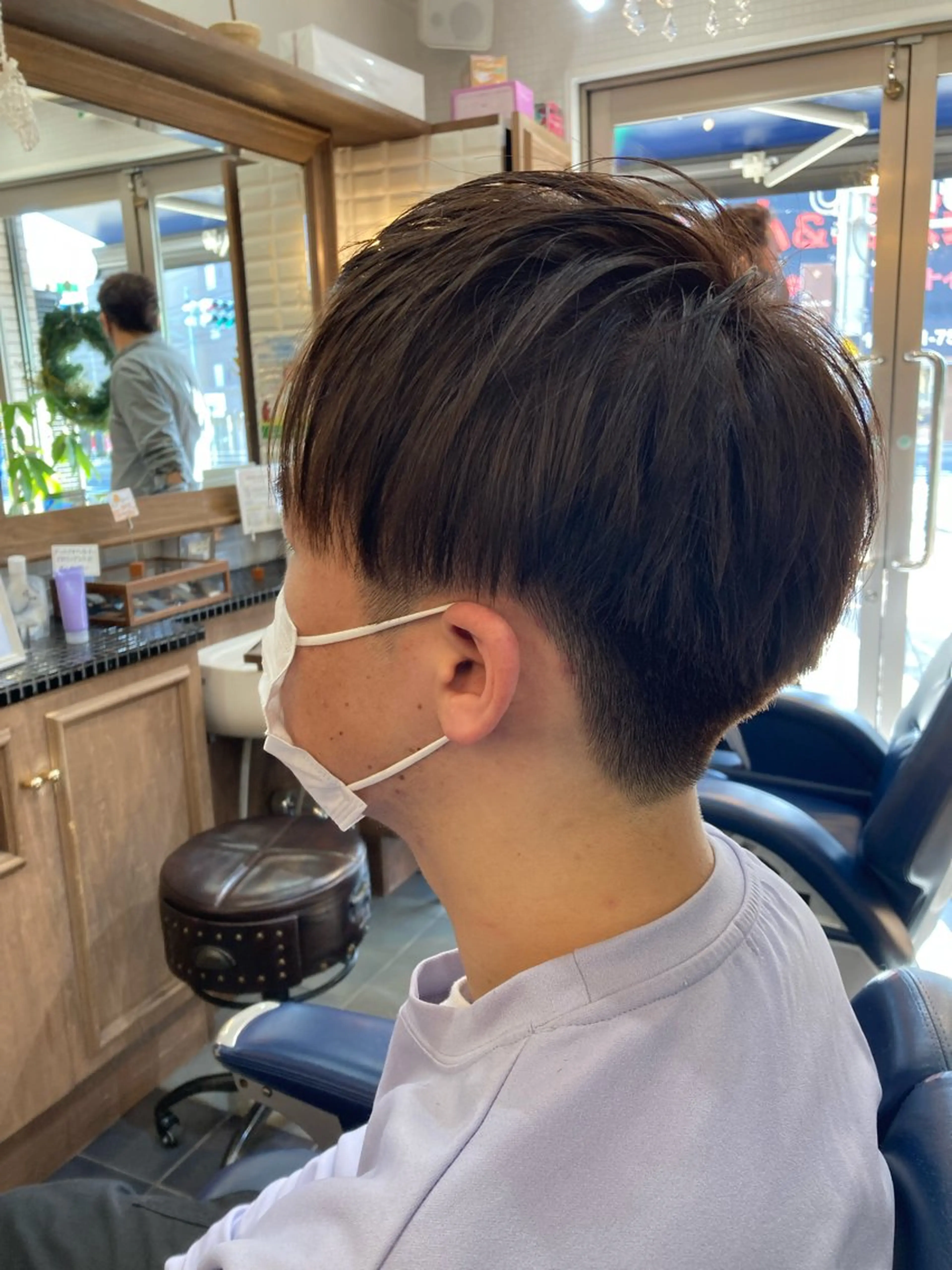 ショート メンズ 刈り上げ カット トリートメント ルピナス中田店長 山口大地のヘアスタイル
