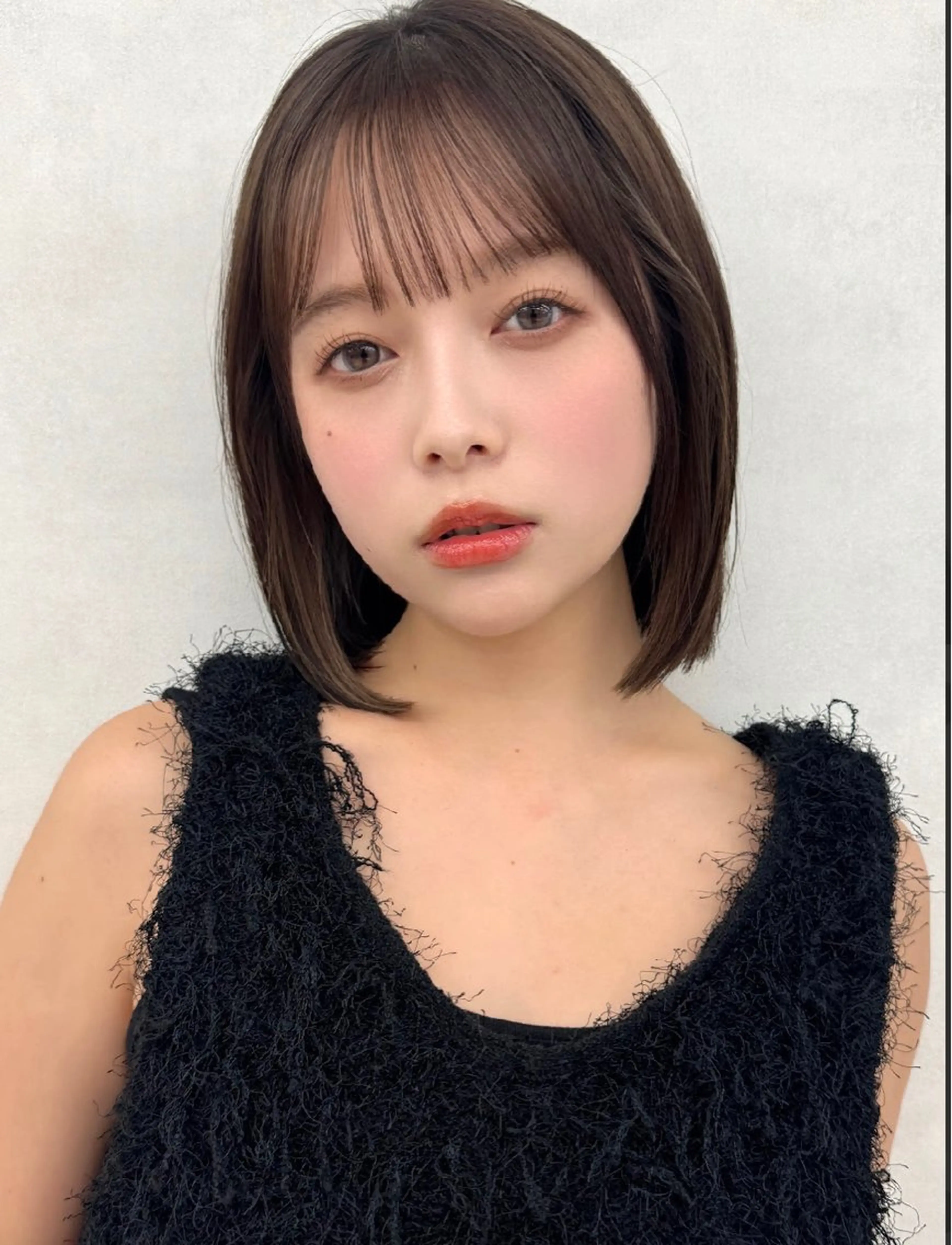 ミディアム カット ヘアカラー 🔮韓国ボブ/艶 カラー/あやか🔮のヘアスタイル