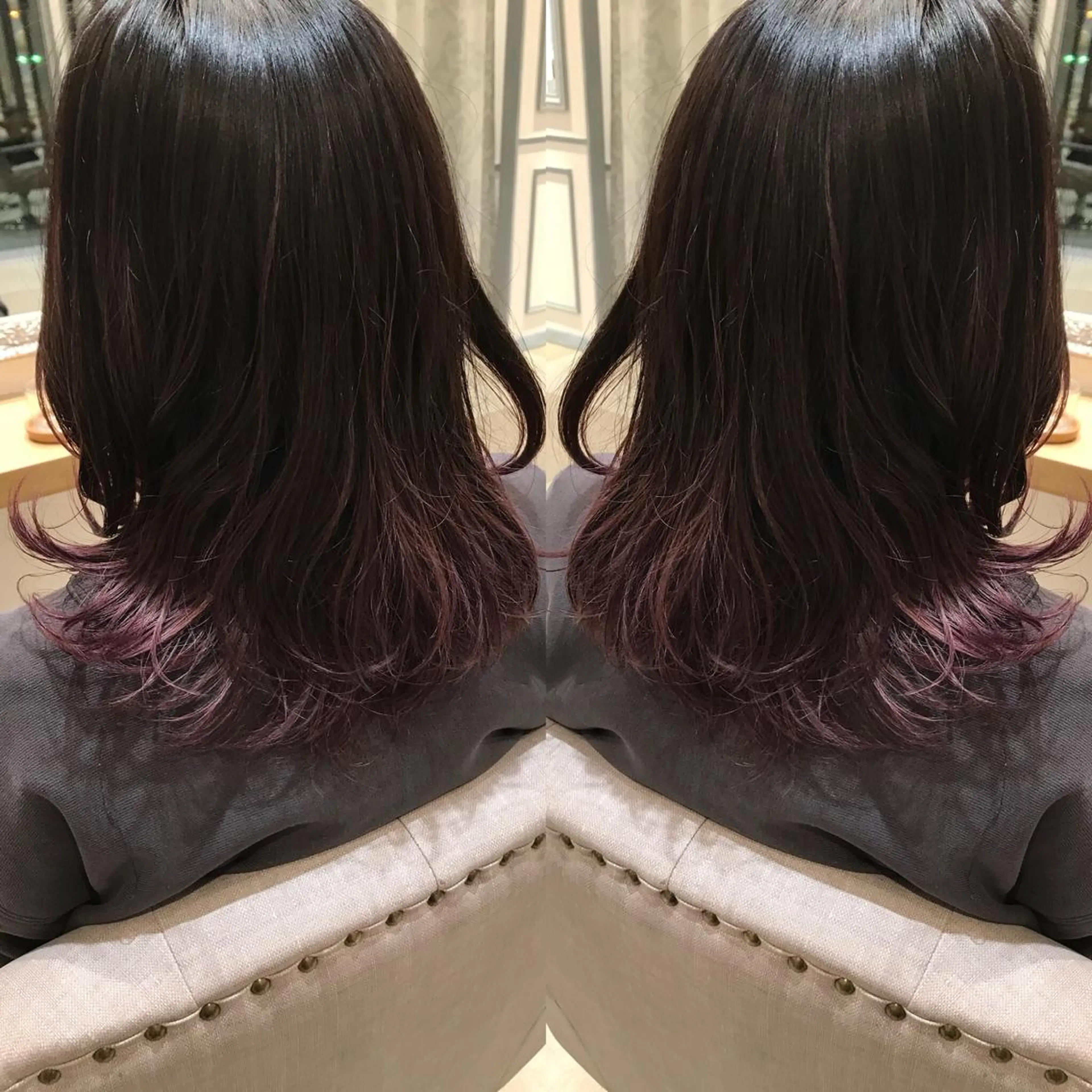 ミディアム カラー ヘアカラー トリートメント レイヤーカット No.1赤池宏隆のヘアスタイル