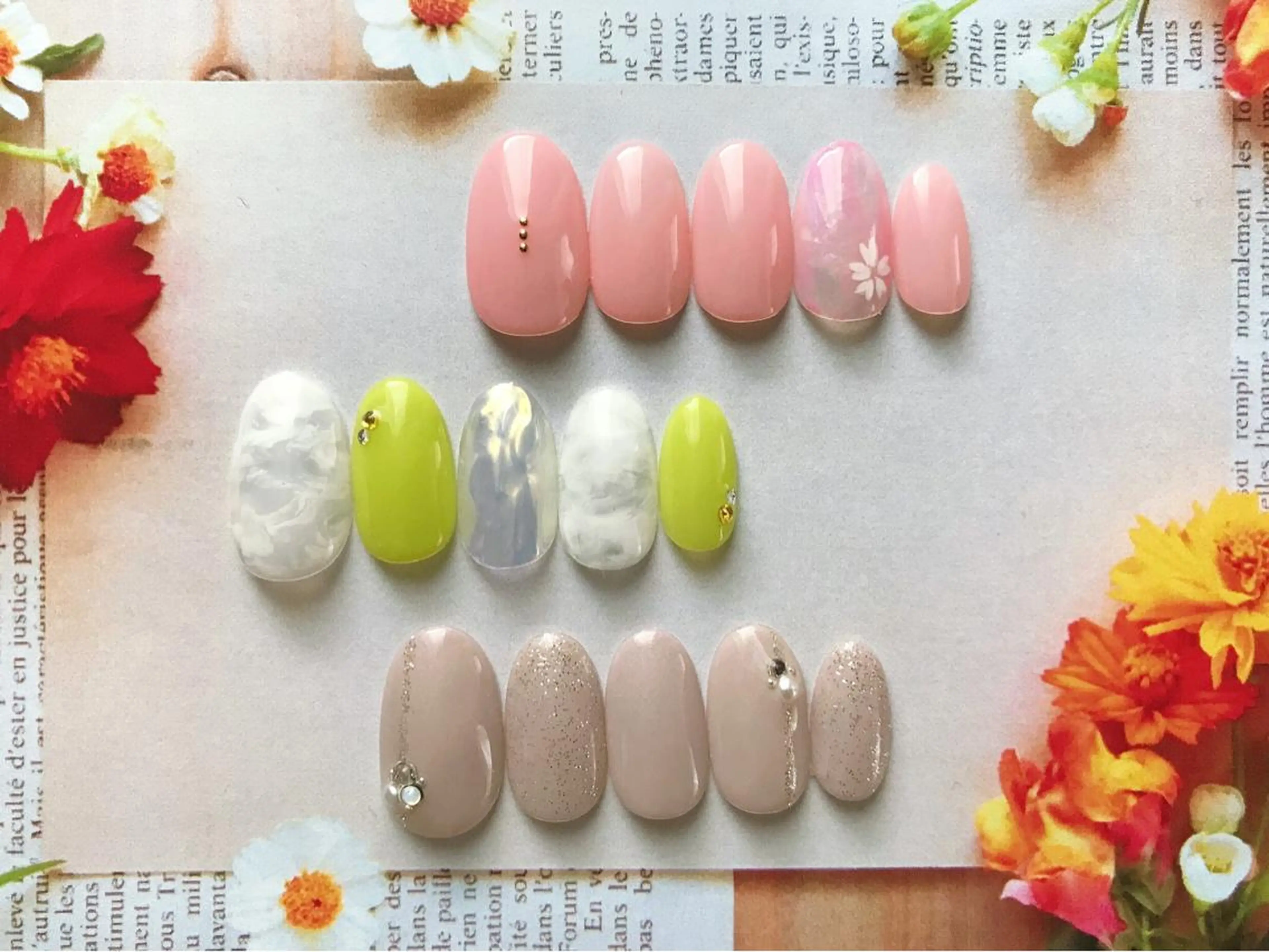 ネイル シンプルネイル CIAL鶴見店 アプレラプリュイのネイルデザイン