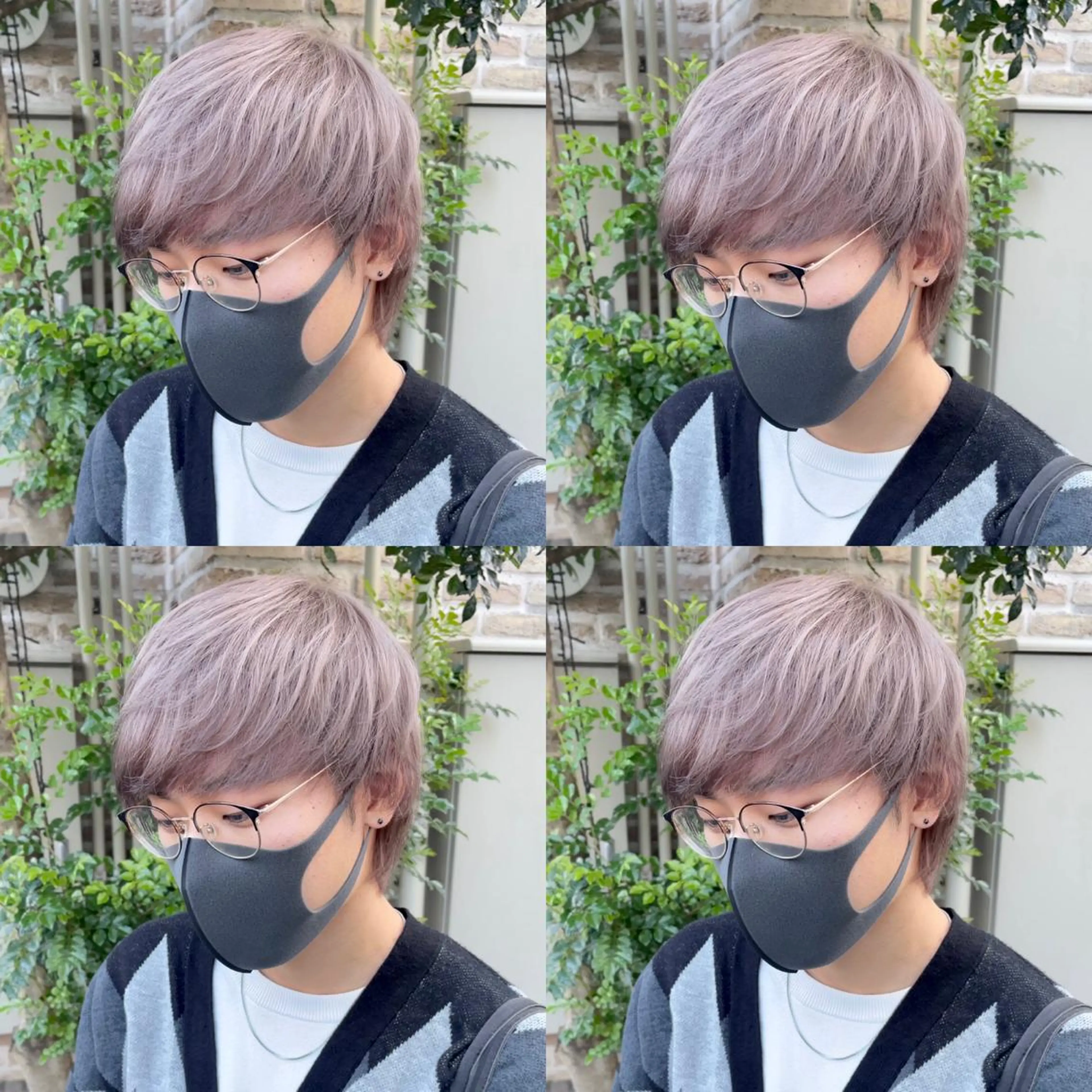 ショート カラー ベージュカラー ブリーチ ブロンド 透明感カラー ミルクティーベージュ カット ヘアカラー トリートメント ヘッドスパ ヘアセット 大人可愛い透明感🌟 小顔・韓国髪🌟野中のヘアスタイル