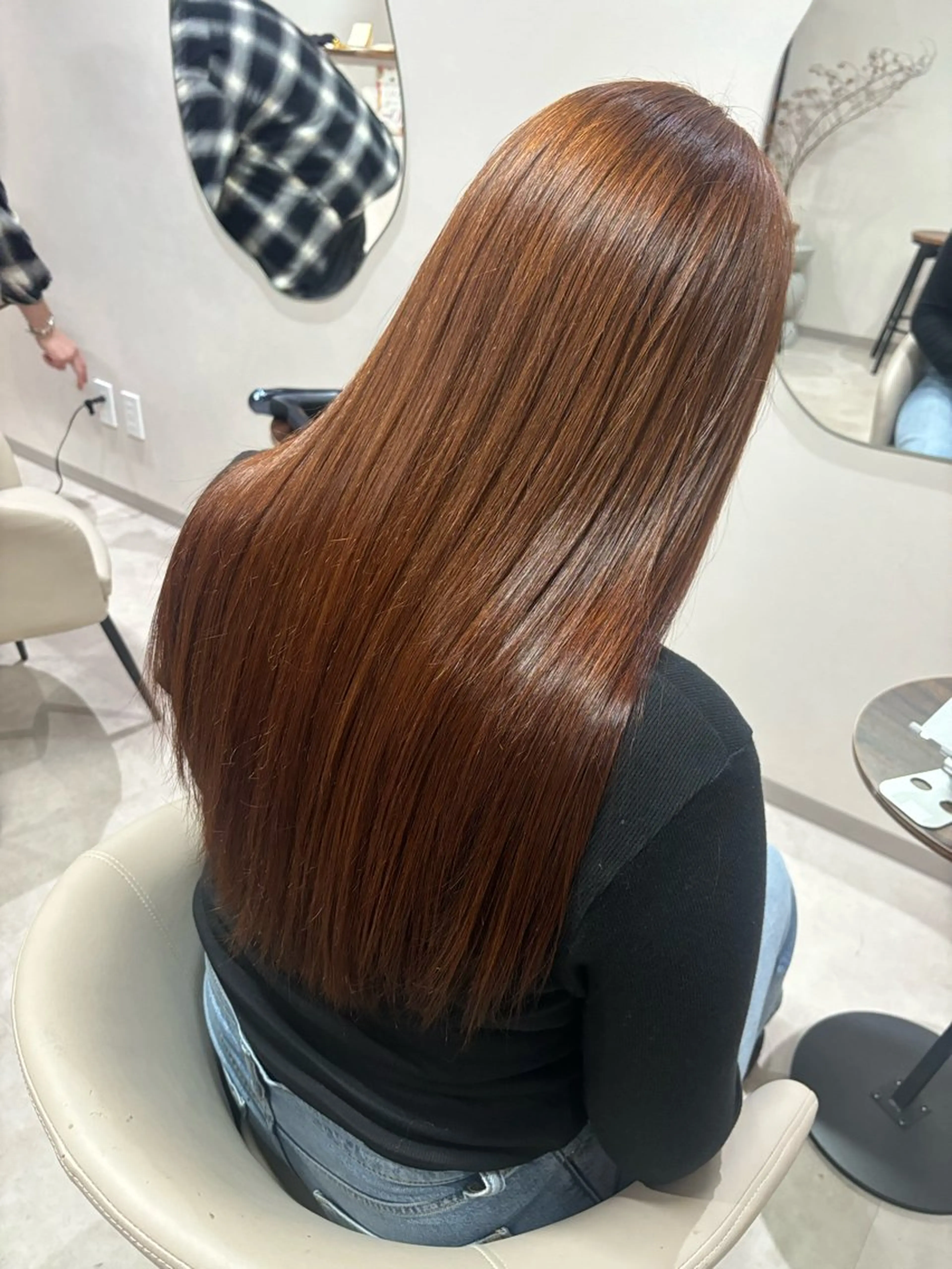 ロング カラー ブリーチ 縮毛矯正 🐼 こゆきのヘアスタイル
