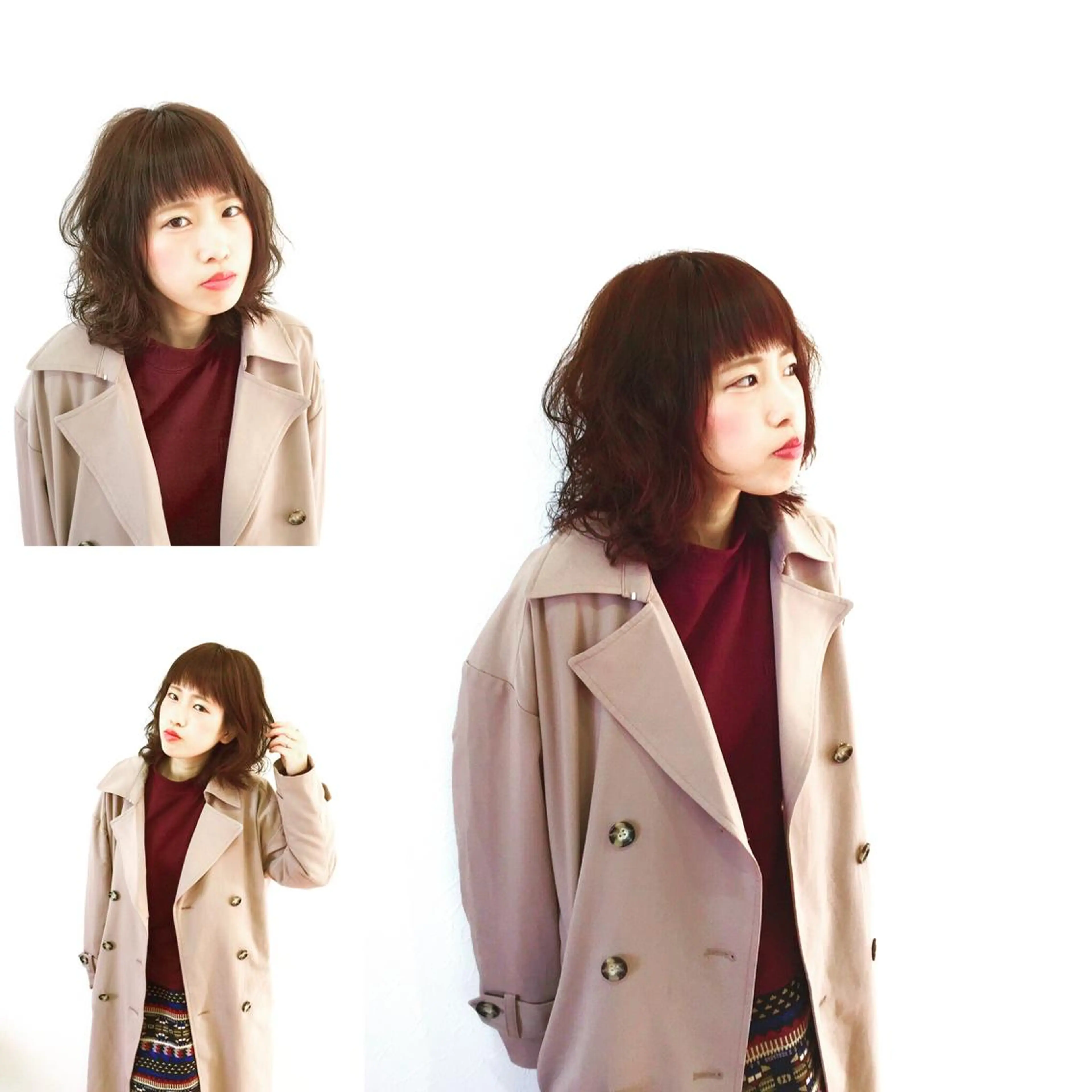 ミディアム La fith  hair chill 松山大街道店所属・不動令 認定カラーリストのヘアスタイル