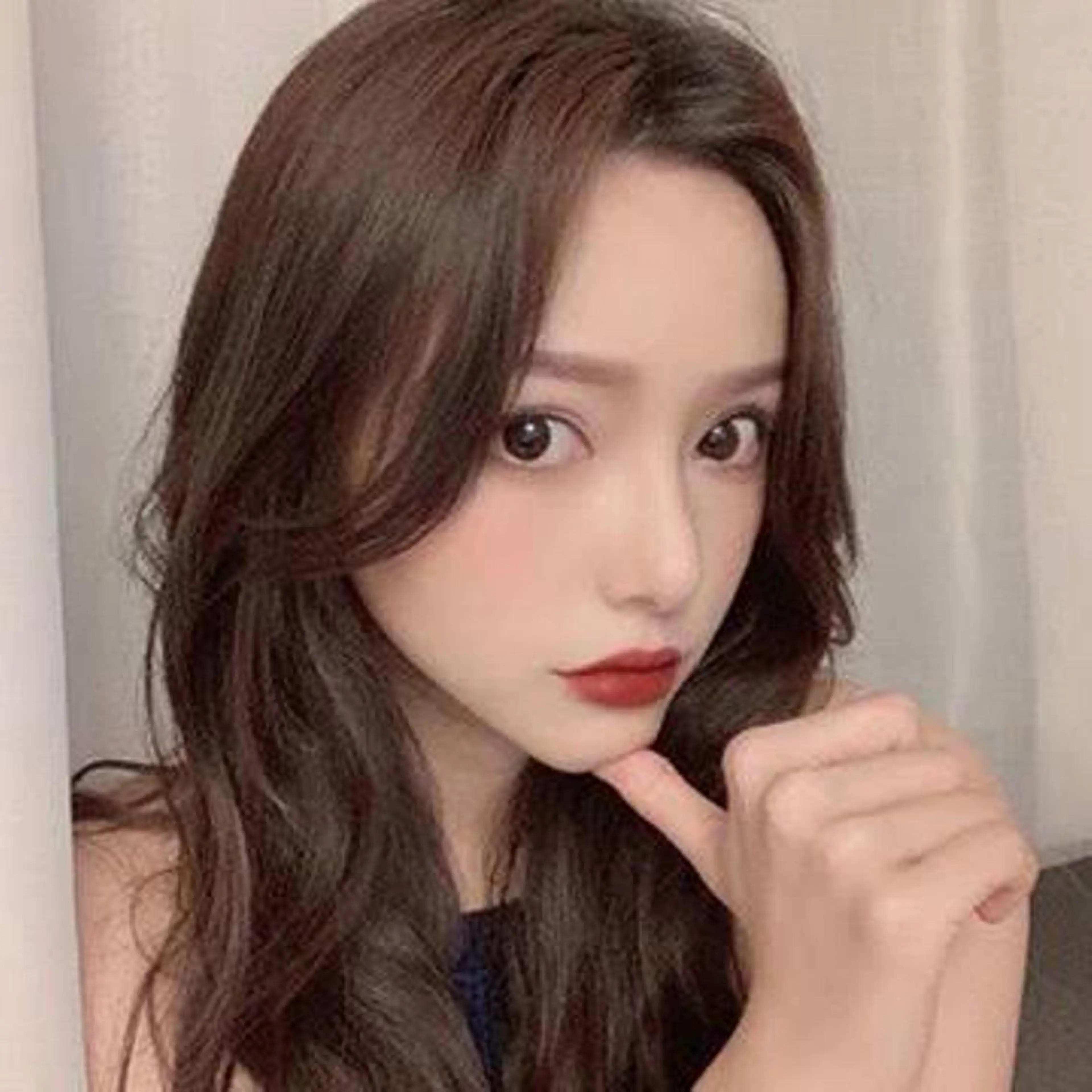 ロング カット ヘアカラー 韓国 / 中国ヘア 🦋Noniのヘアスタイル