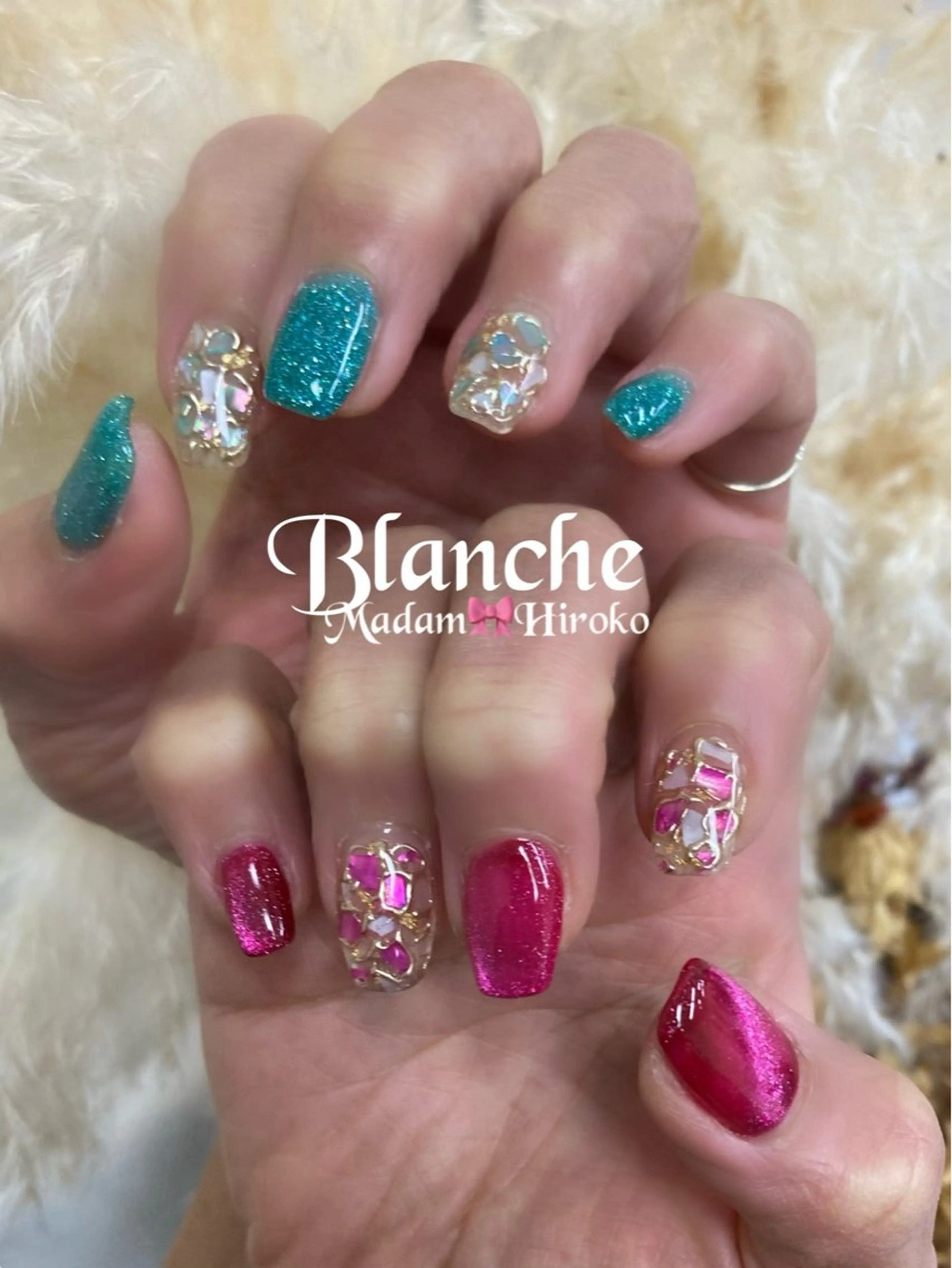 ネイル キラキラネイル Lianネイル 寛子Lianのネイルデザイン