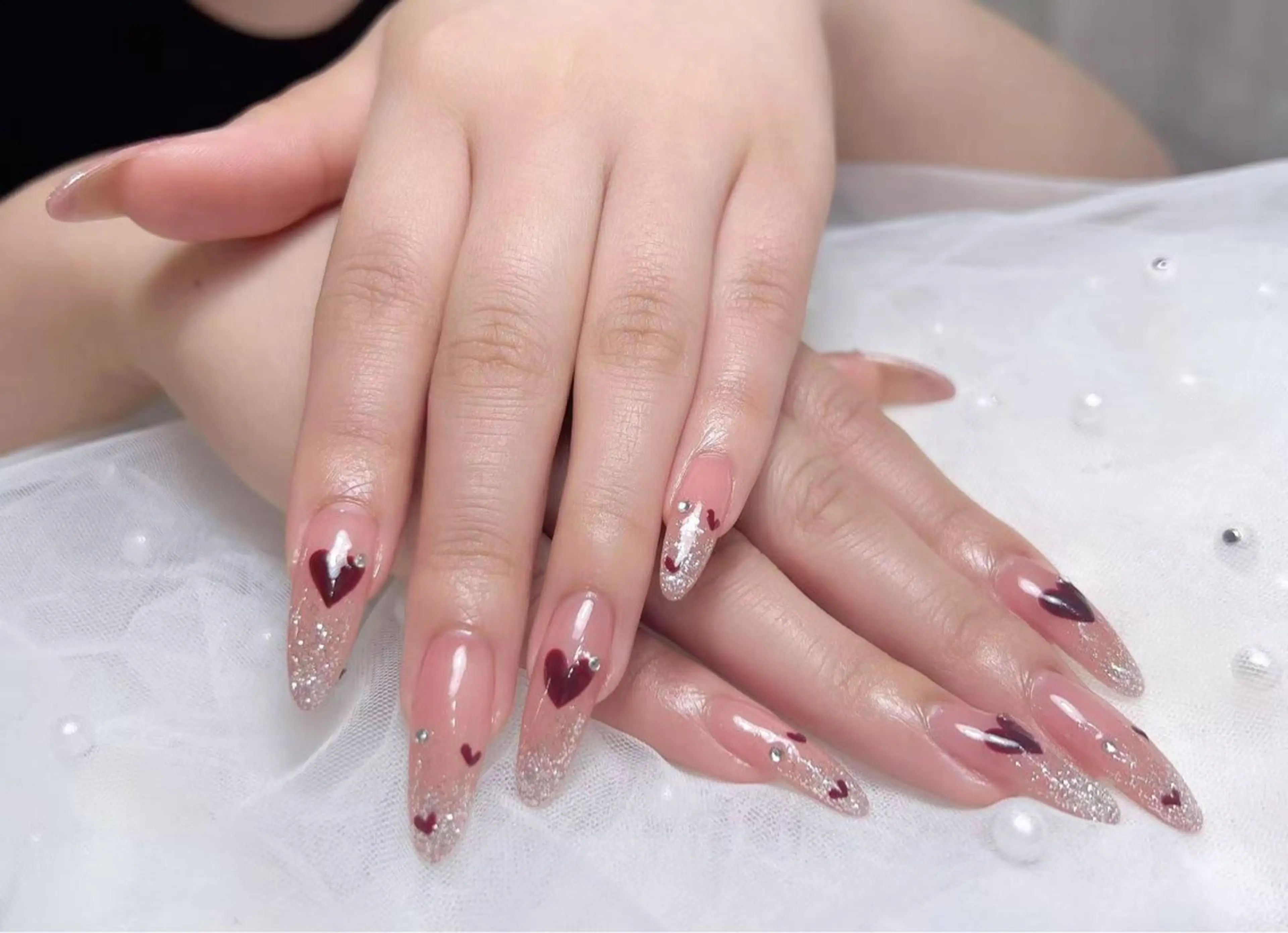 定額ネイル💅メニュー写真デザイン＋チップ長さだ10本★初回ジェルオフ込  15の写真