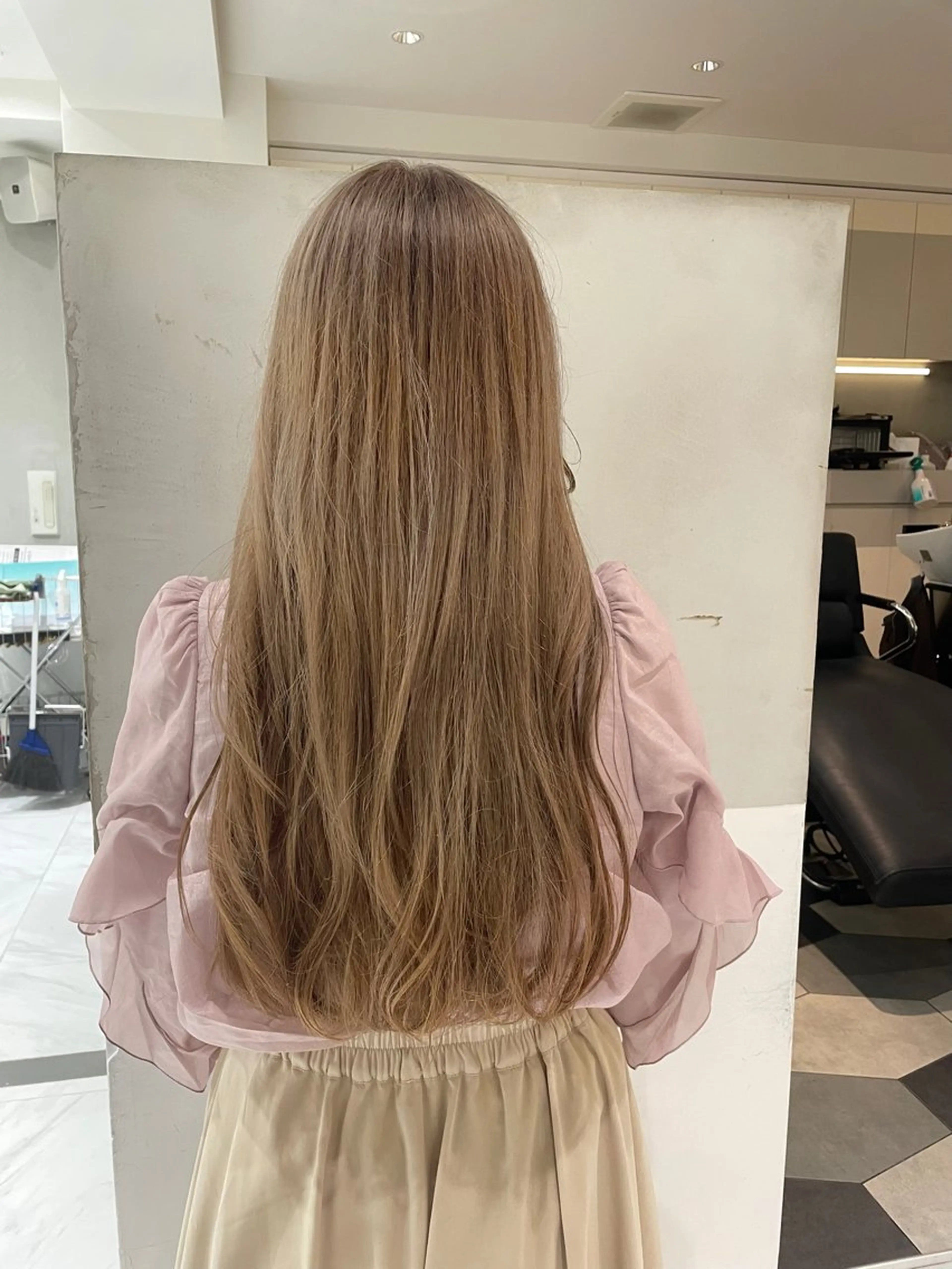 ロング カラー ヘアアレンジ ヘアカラー ロングカット 💎モエのヘアスタイル