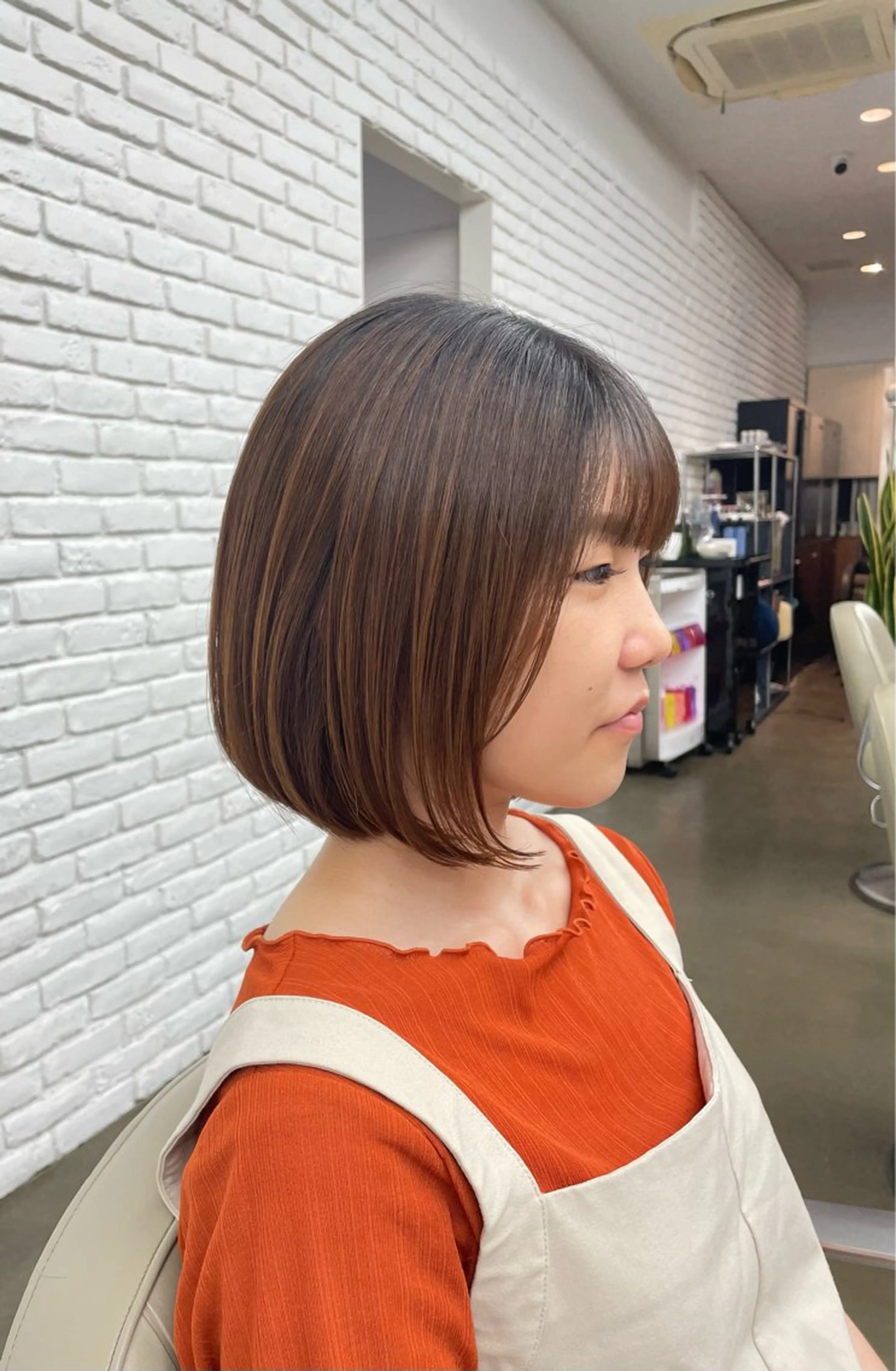 ショート ボブ ショートヘア カット トリートメント ヘアセット 🍑まき/カット /髪質改善カラー🍑のヘアスタイル