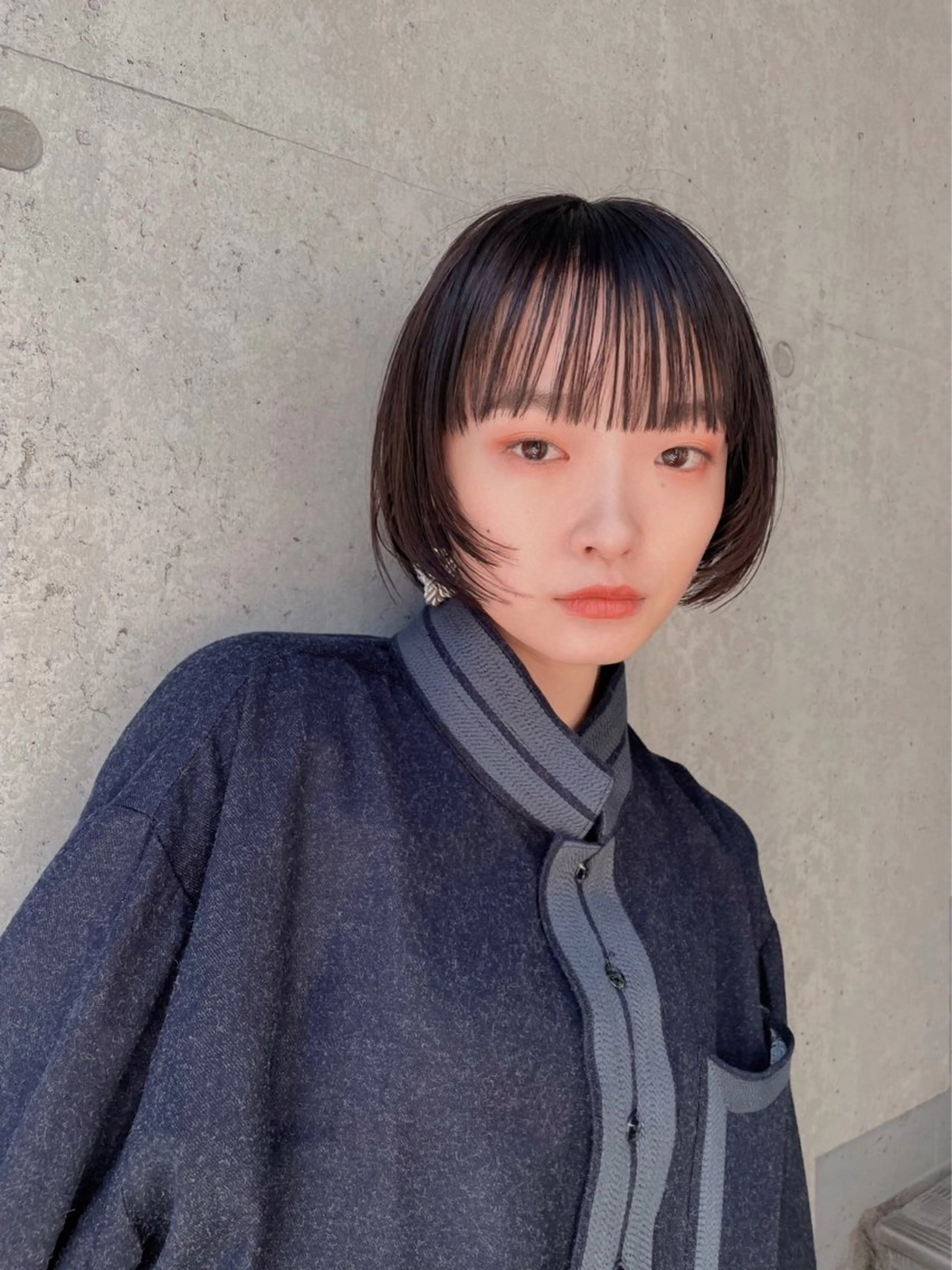 ショート ボブ 顔まわりレイヤー レイヤーカット カット パーマ＊ 顔まわり似合わせのヘアスタイル