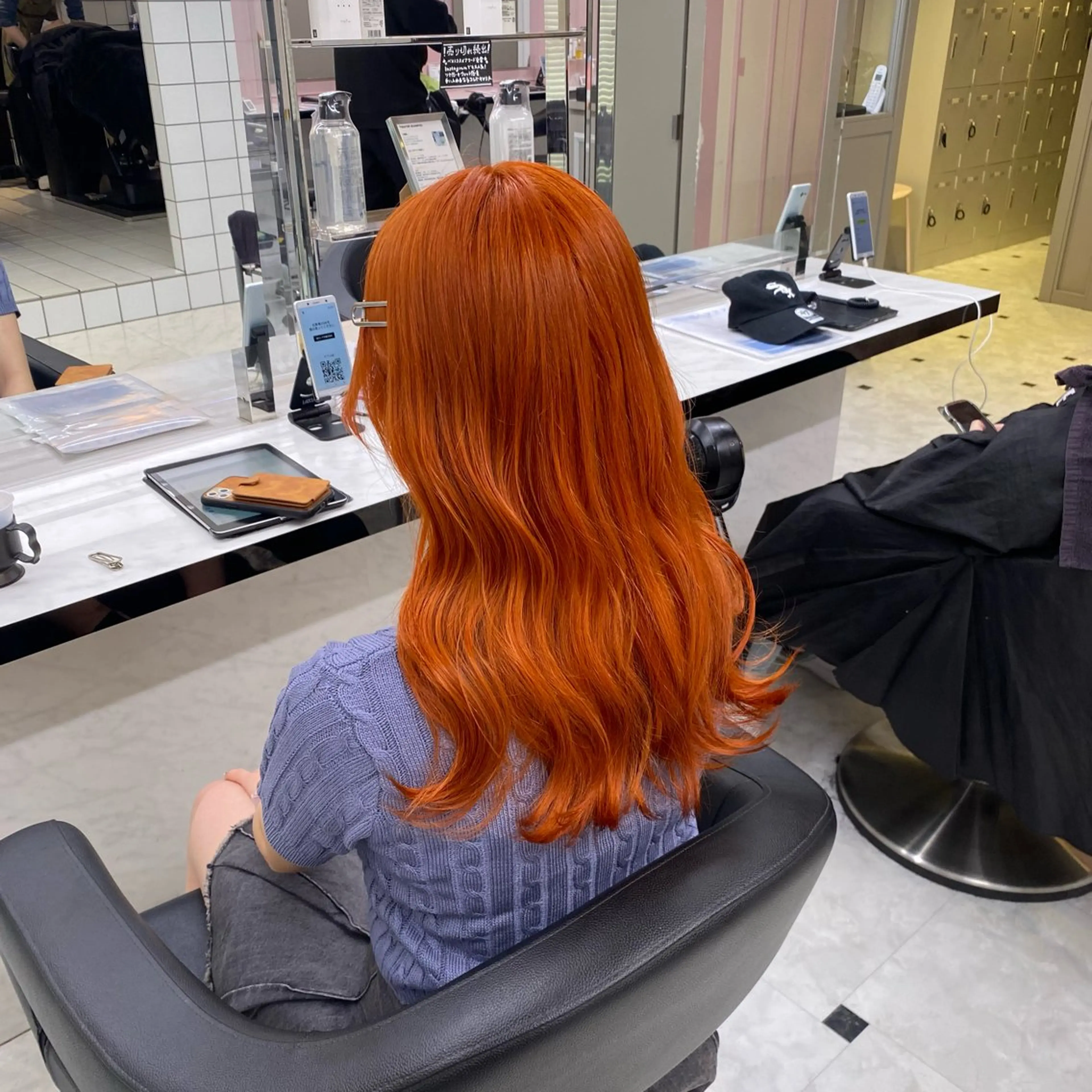ロング カラー ロング メンズカットの達人 暖色カラー ダイチのヘアスタイル
