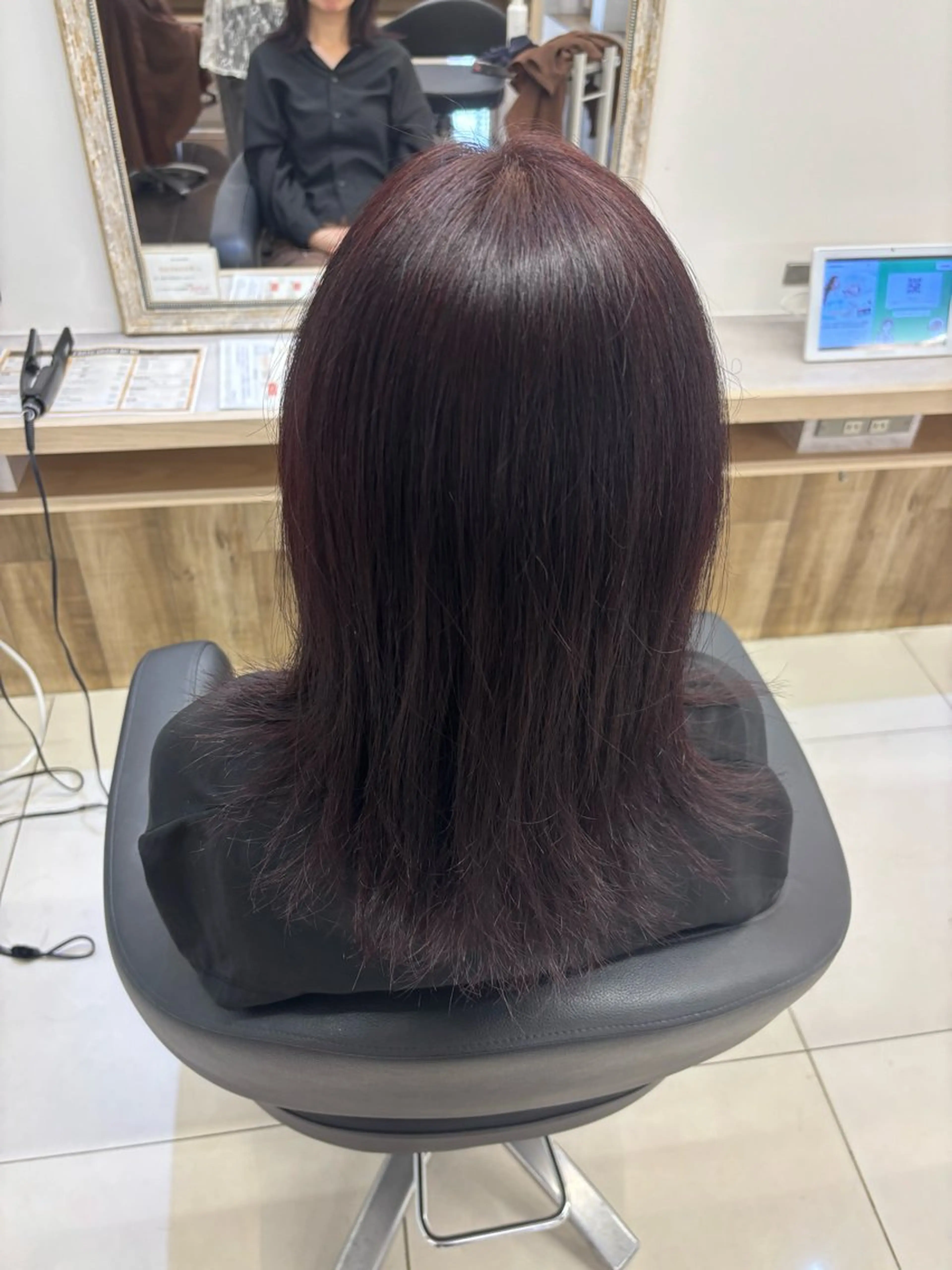 カラー レッドカラー ヘアカラー 山本 紅葉のヘアスタイル