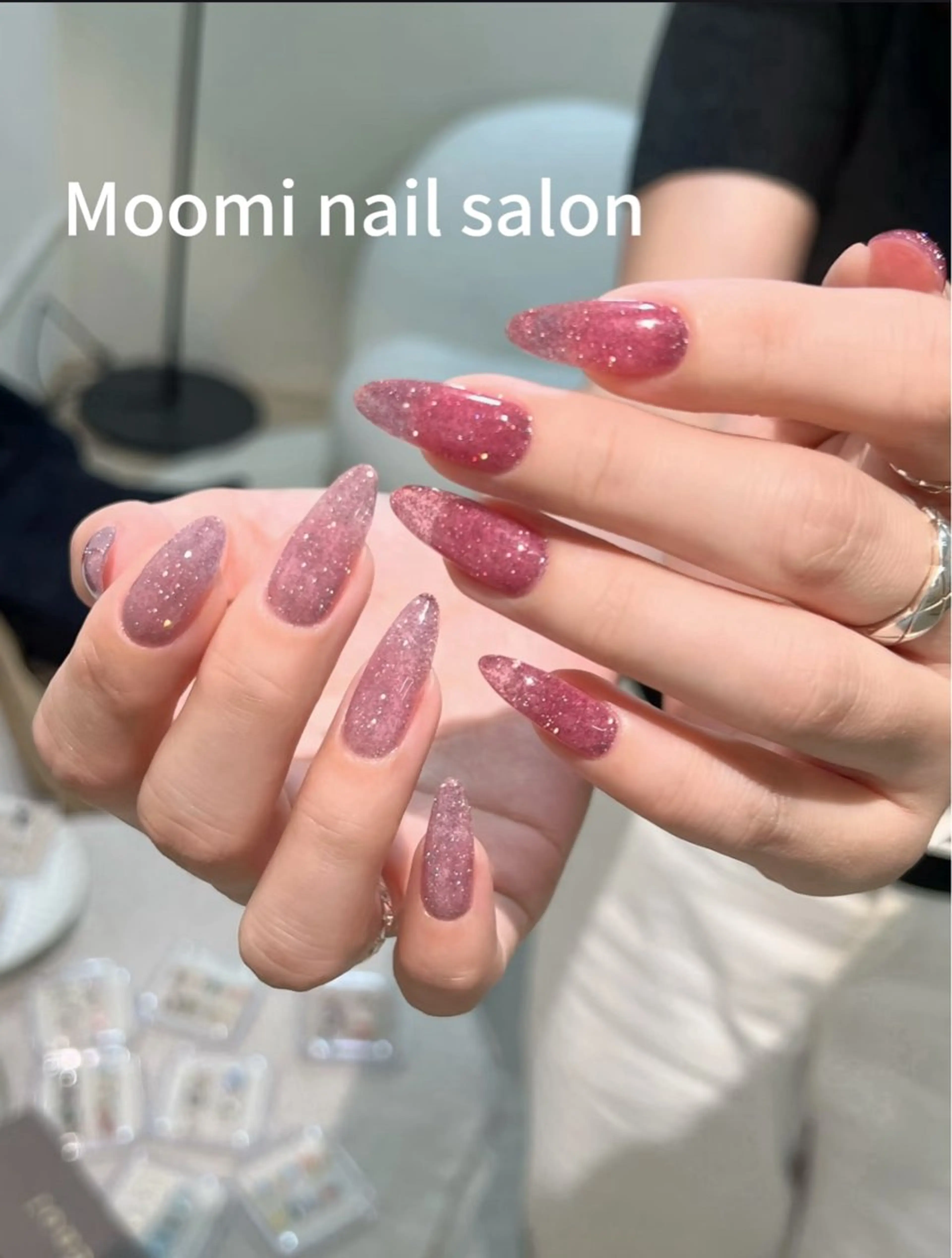 ロング ハンドネイル Moomi あずりのネイルデザイン