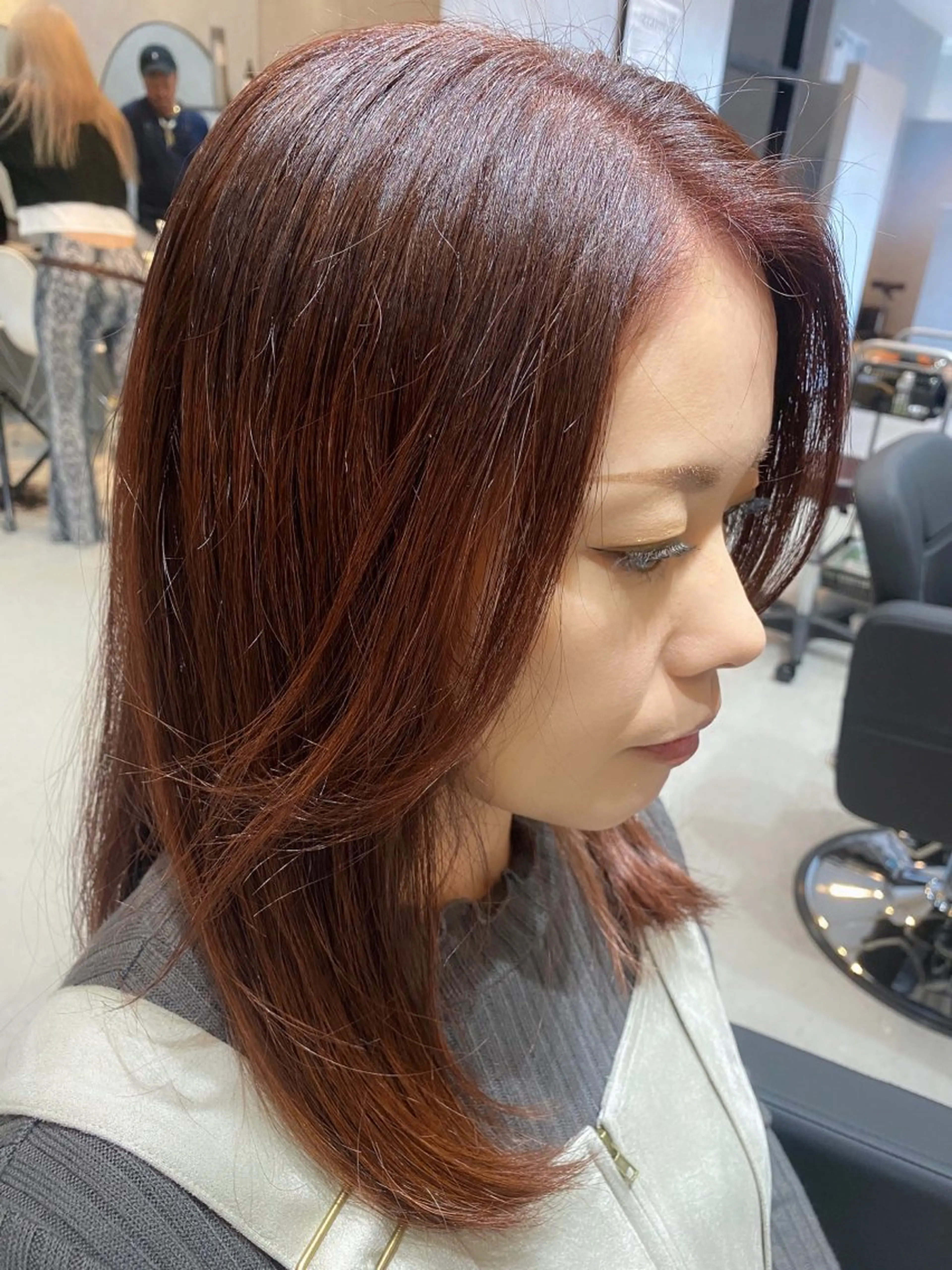 カラー ブラウンカラー ヘアカラー Agu hair lang屋島店所属・大林　恵理 【Agu 屋島】のヘアスタイル