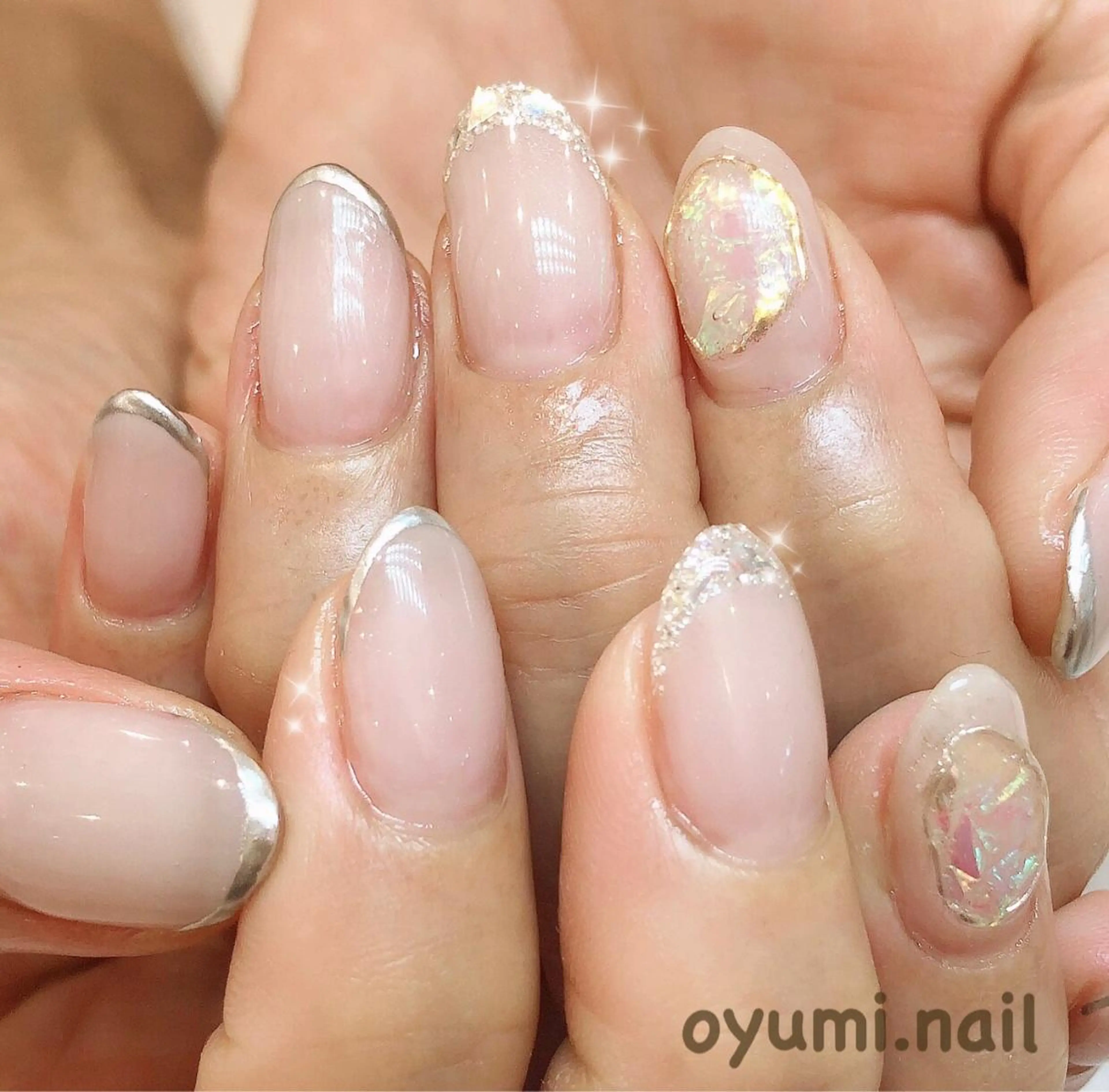 ネイル ジェルネイル グラデーション パラジェル ハンドネイル takanashi yumiのネイルデザイン