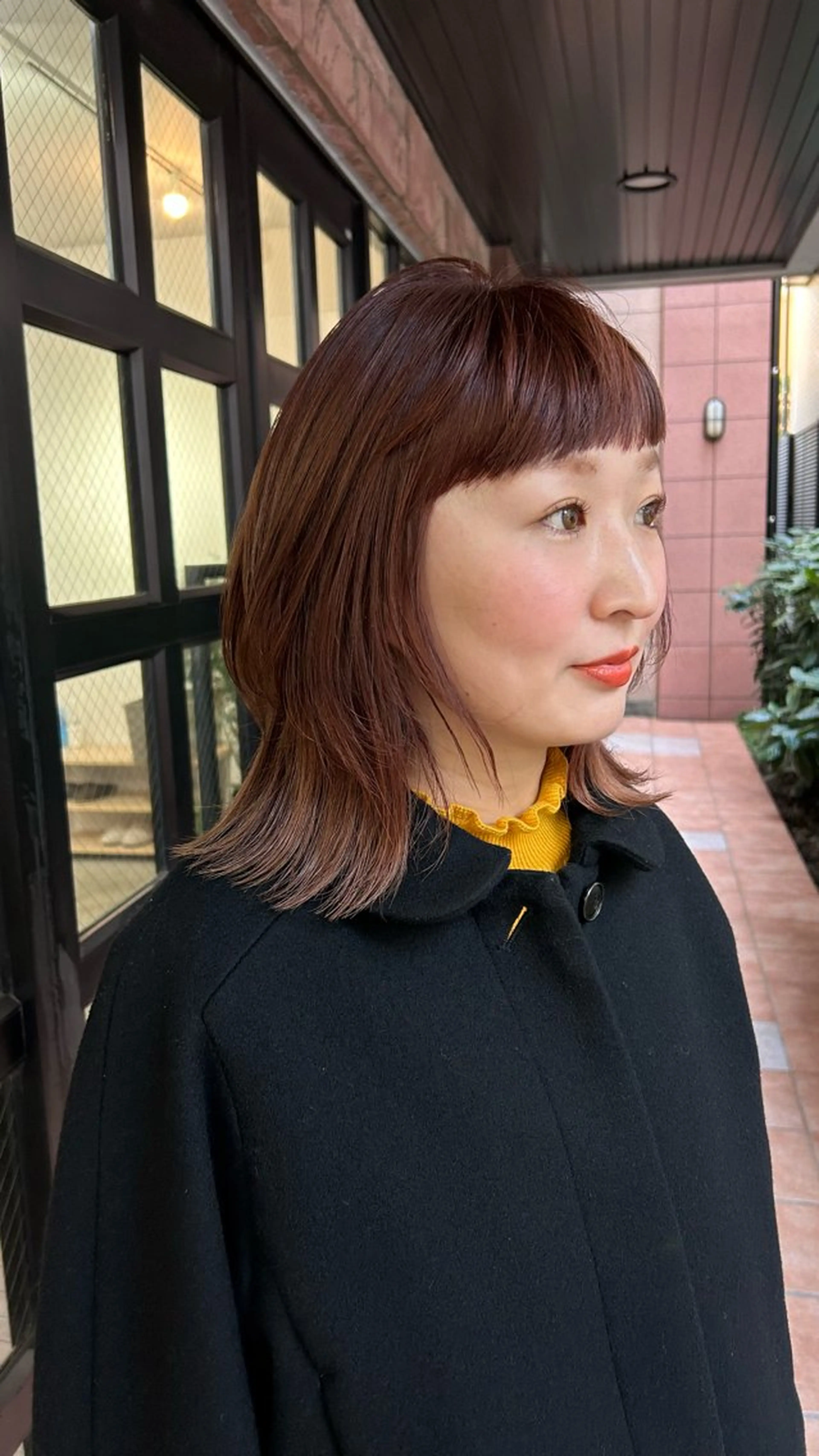 ミディアム カラー ヘアカラー SABO 🪴岡田知佳のヘアスタイル