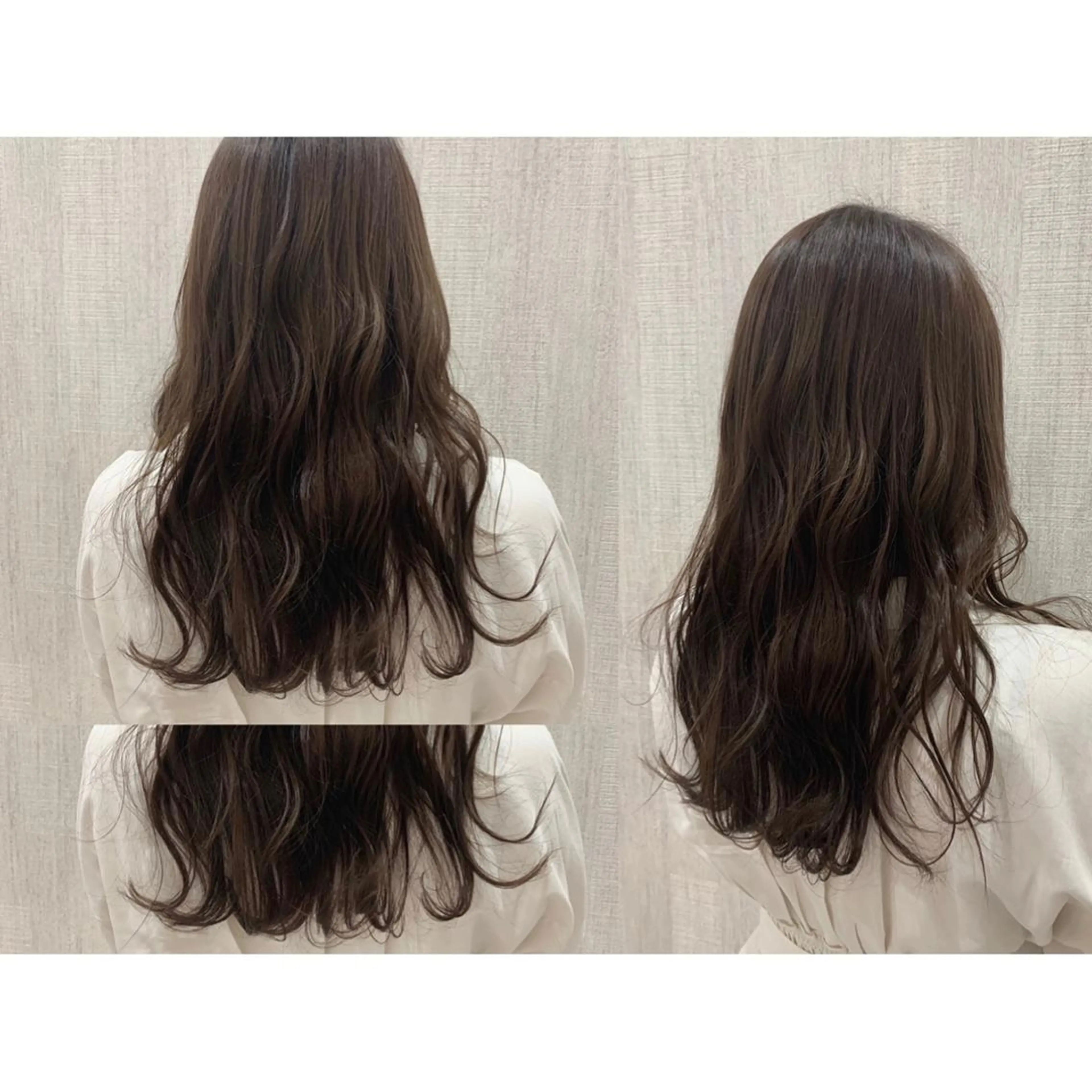 セミロング カラー カット ヘアカラー 🫧透け感⋆艶髪💎 山口アヤカのヘアスタイル