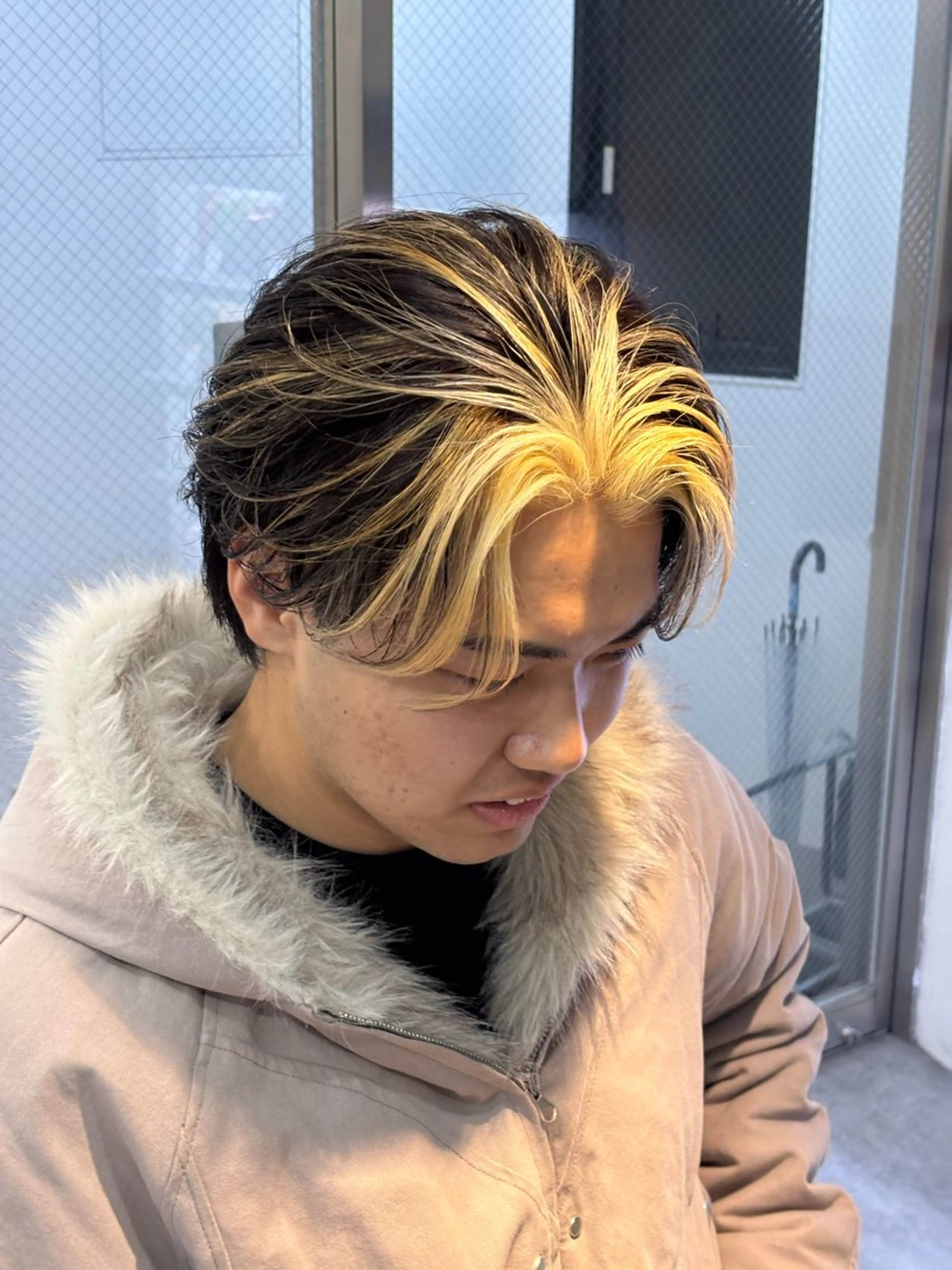 ミディアム カラー メンズ 新規のお客様のみ fifth前比嘉💥のヘアスタイル