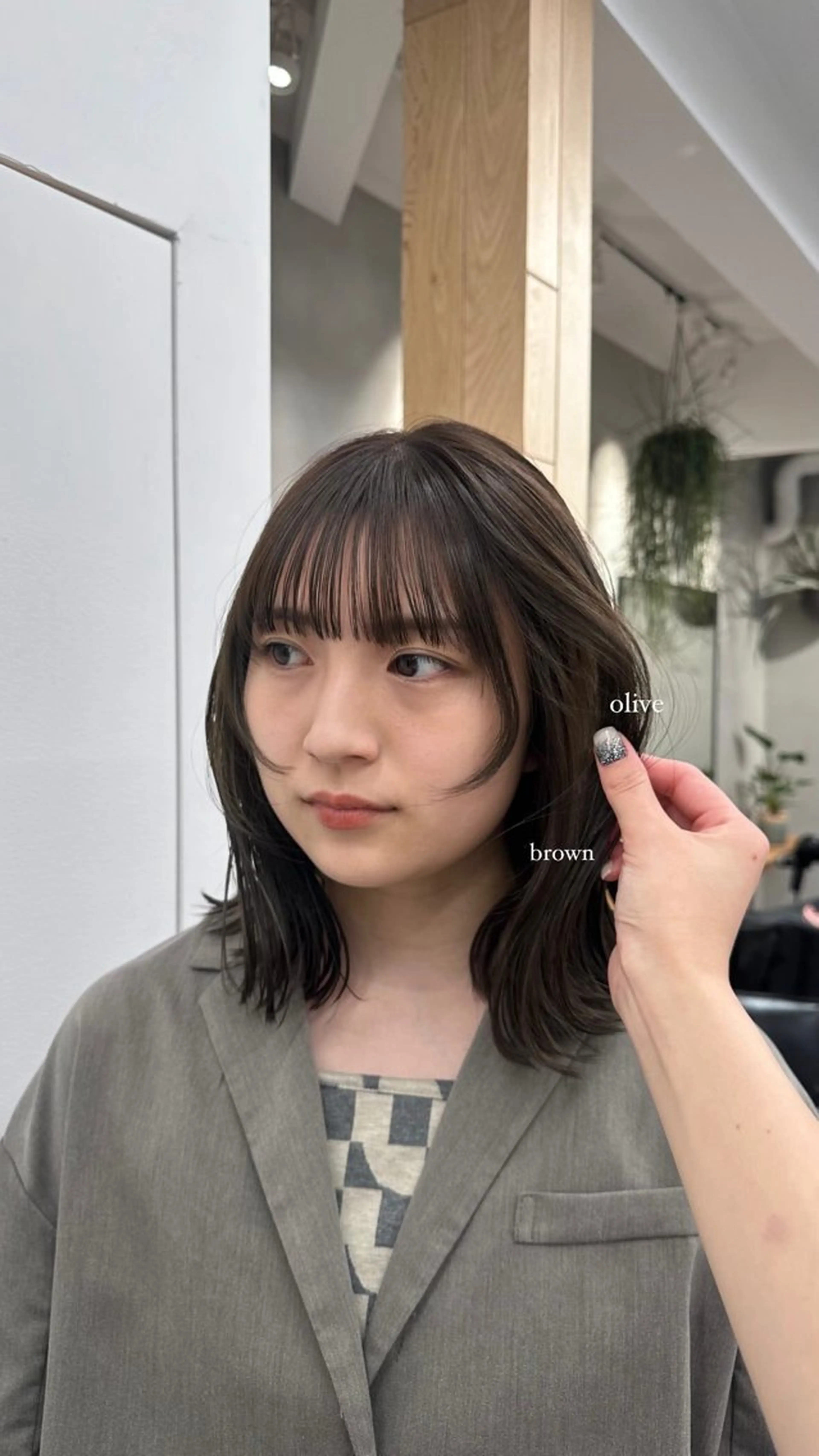 ミディアム カラー ヘアカラー Lomalia Rukaのヘアスタイル