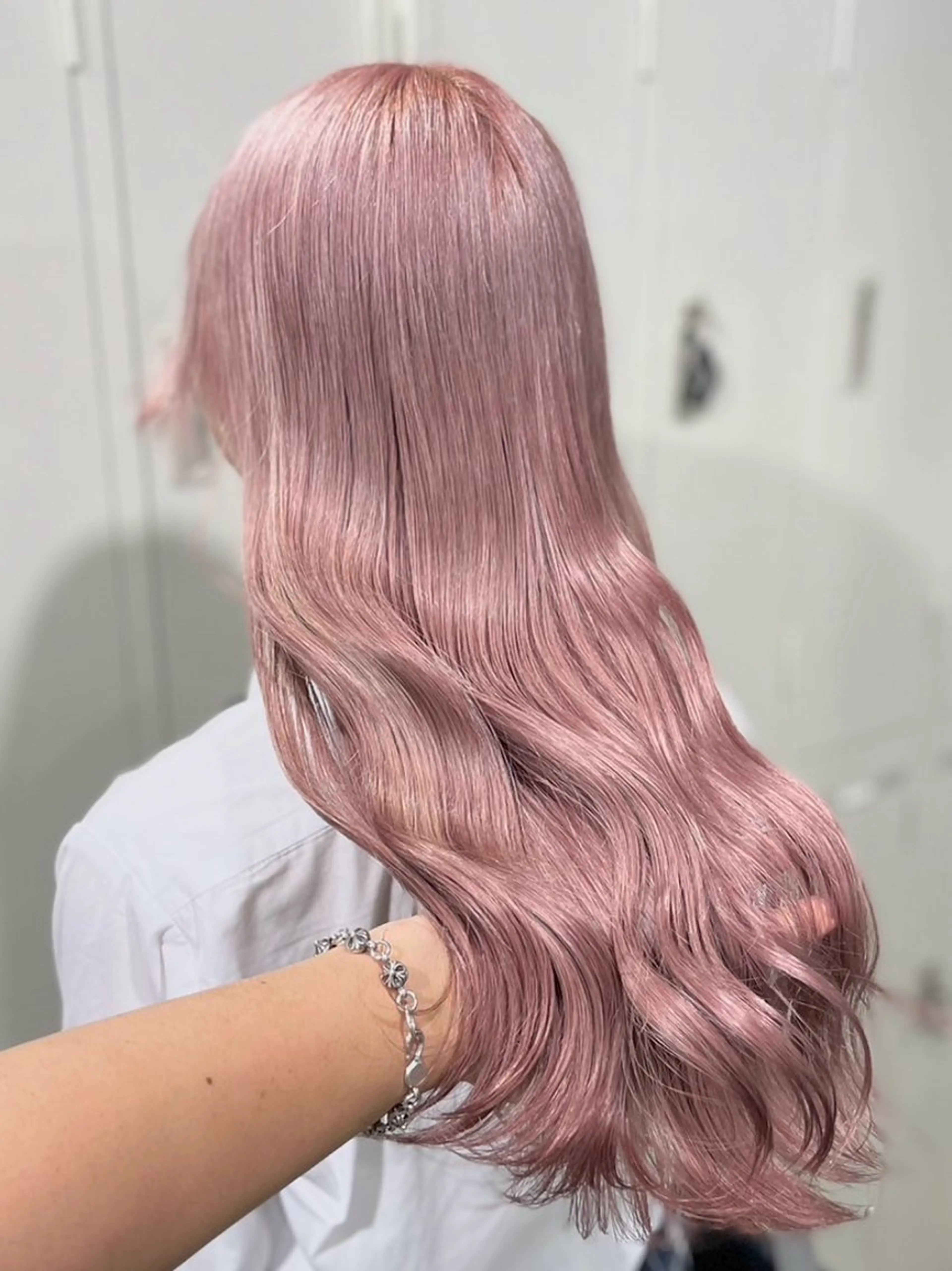 ロング ヘアカラー ハイトーンブロンド 横浜💞ミオのヘアスタイル