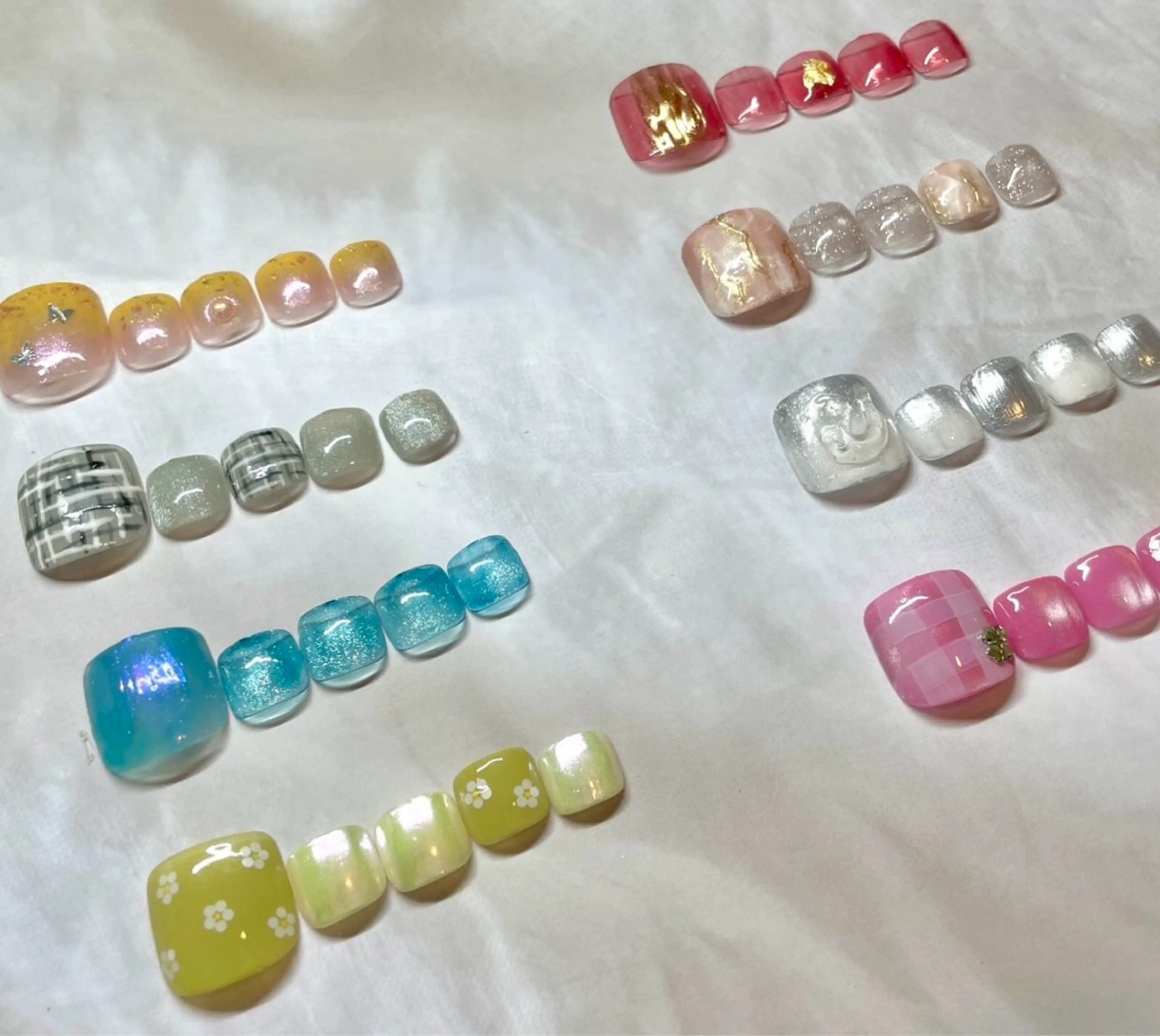 リクエスト限定‼️定額デザインフットネイル👣※現金のみ対応の写真
