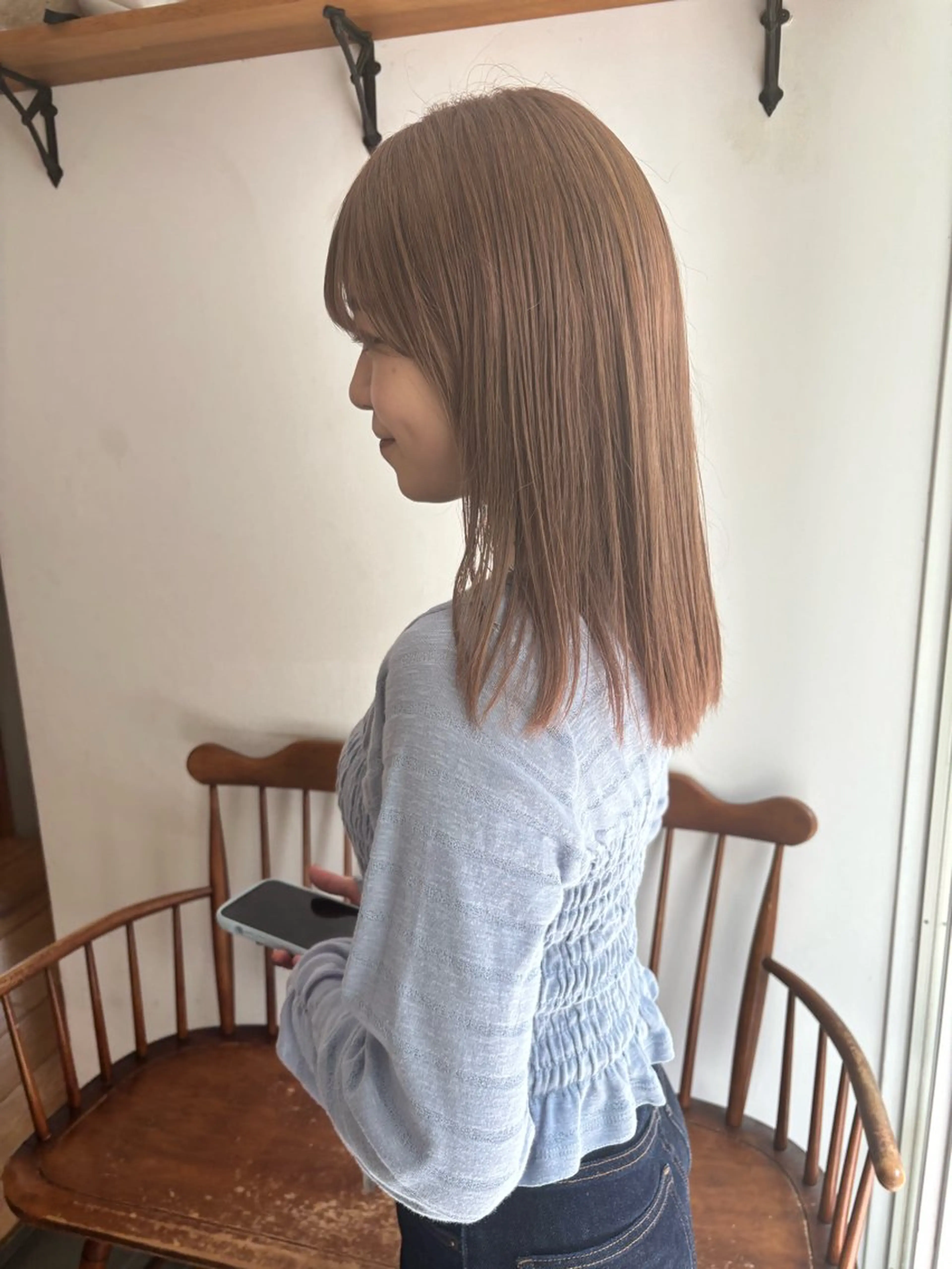 ミディアム カラー ながこ /透明感カラーのヘアスタイル