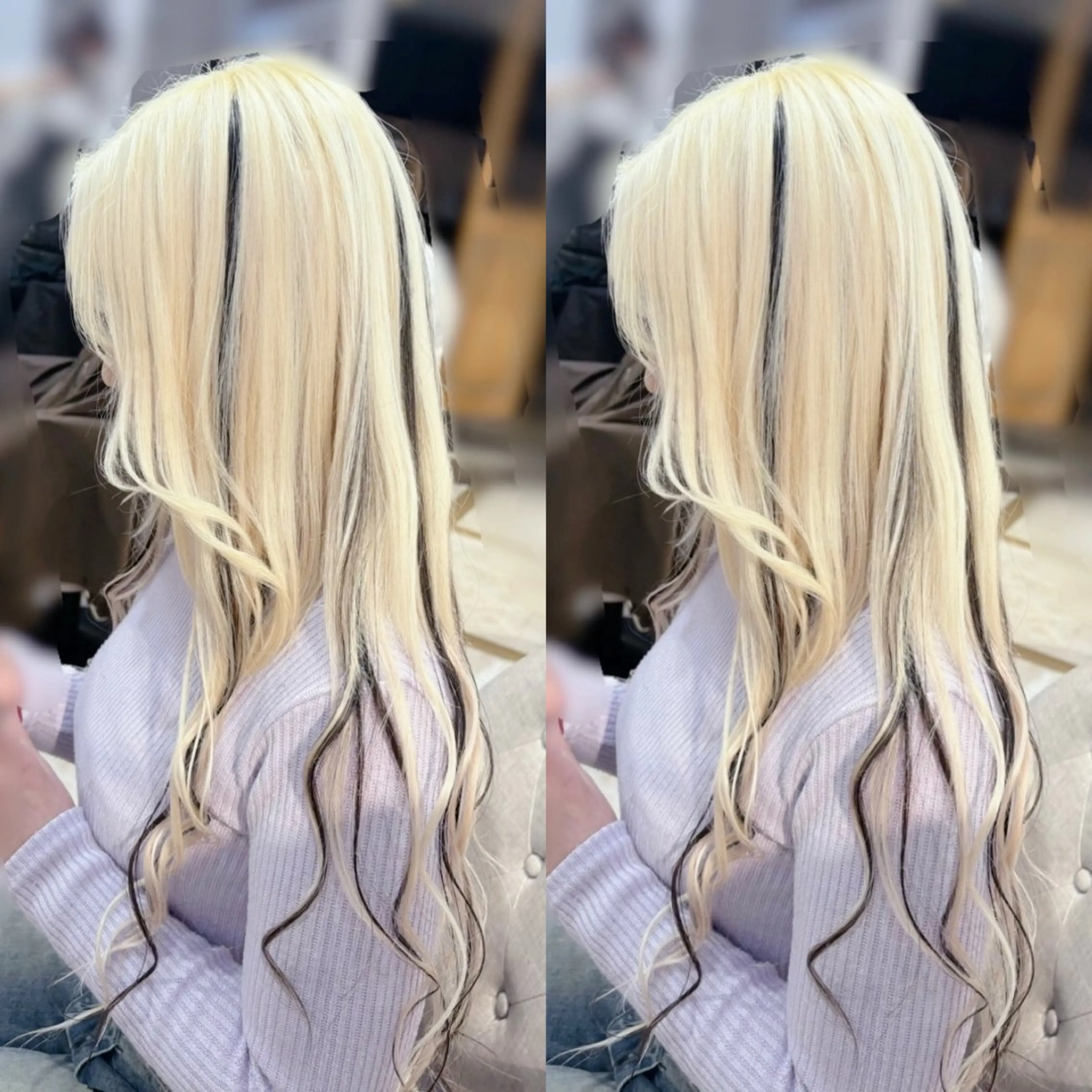 ロング ヘアカラー トリートメント 🍒しの🍒 透明感カラー/カットのヘアスタイル