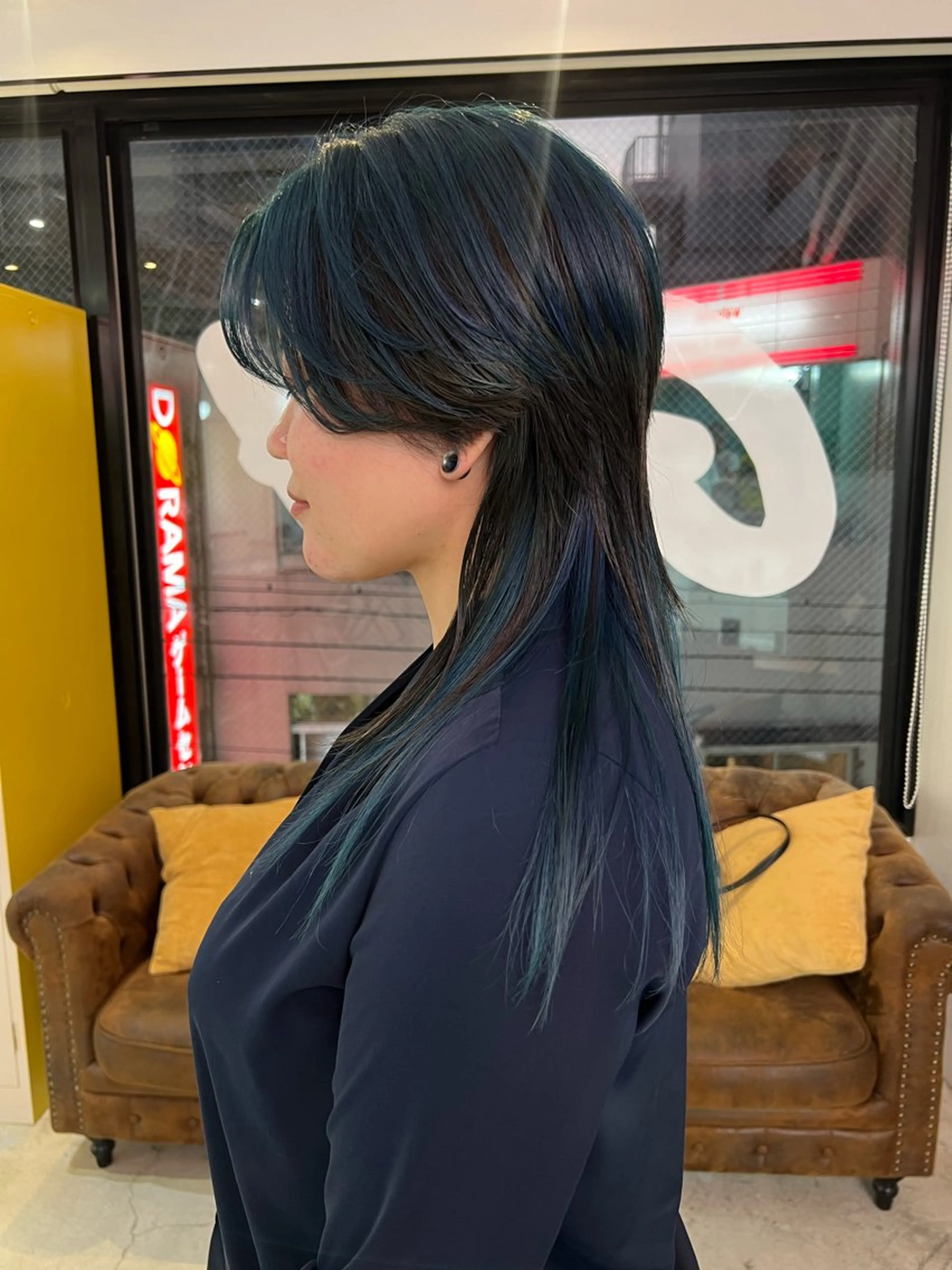 セミロング ヘアカラー トリートメント 💥ウルフカット デザインあんな💥のヘアスタイル