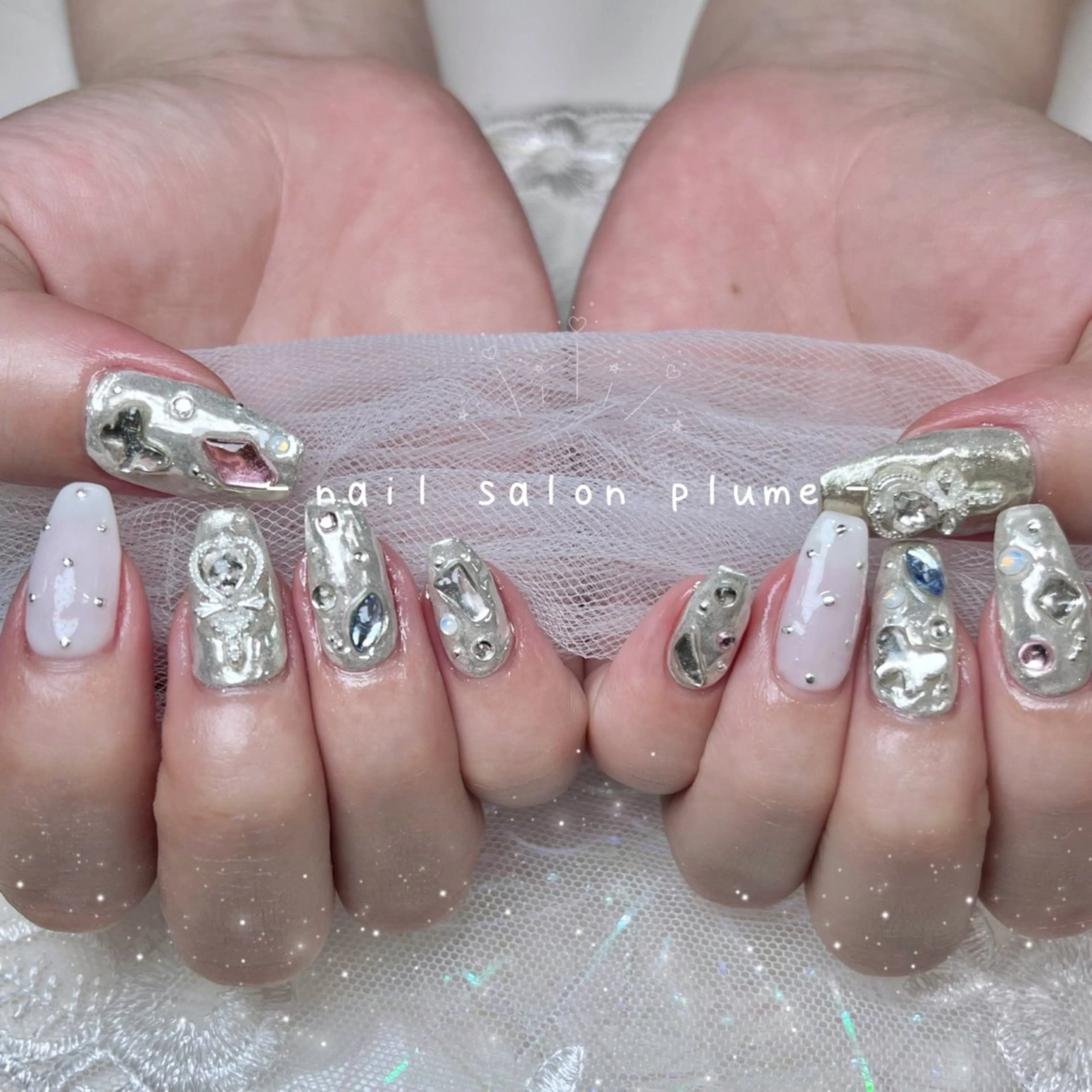 ネイル ハンドネイル plume nail ☆韓国ネイルのネイルデザイン