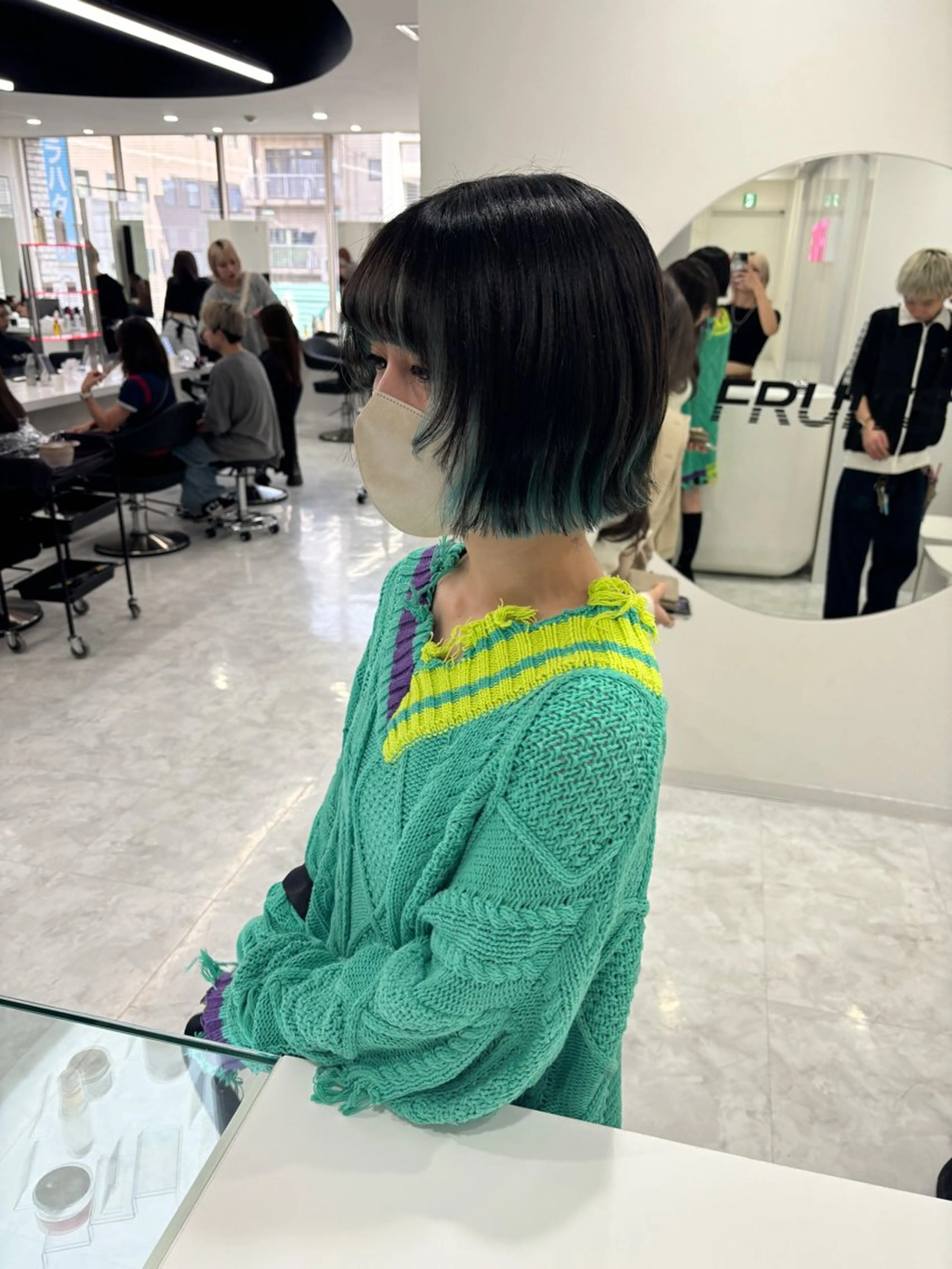 カラー ボブ カット ヘアカラー 🎀ハイトーン✖︎ 暖色🎀RYUKAのヘアスタイル